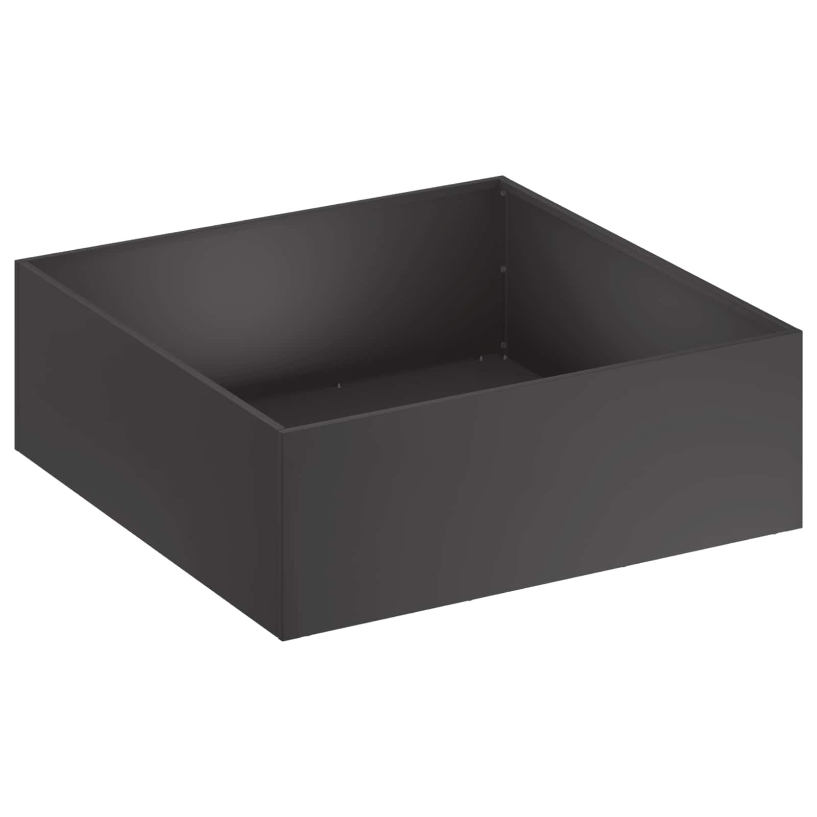 vidaXL Γλάστρα Κήπου Μαύρο 40 x 40 x 20 cm Ψυχρής έλασης χάλυβας - Image 2