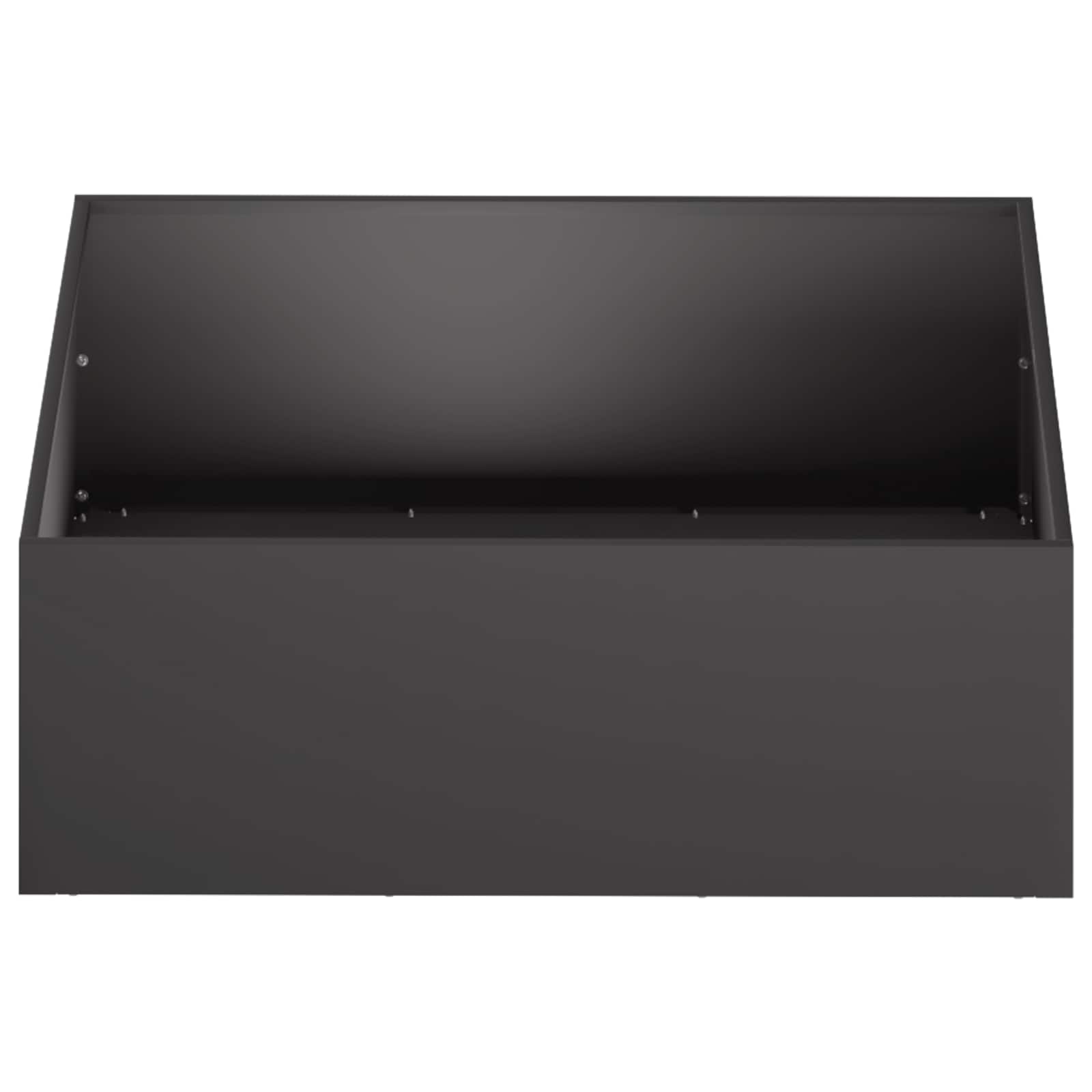 vidaXL Γλάστρα Κήπου Μαύρο 40 x 40 x 20 cm Ψυχρής έλασης χάλυβας - Image 3