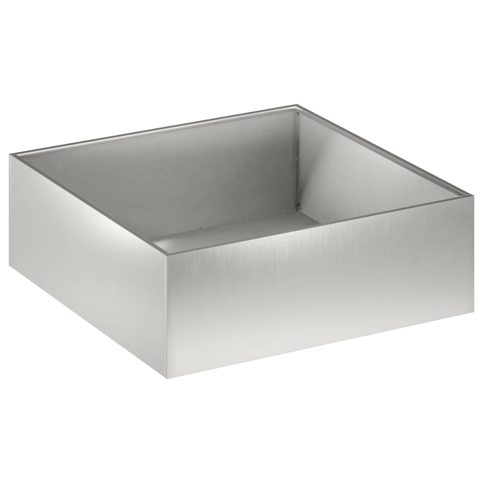 vidaXL Γλάστρα Κήπου 2 τμχ. Ασημί 40 x 40 x 20 cm Ανοξείδωτο Ατσάλι - Image 3