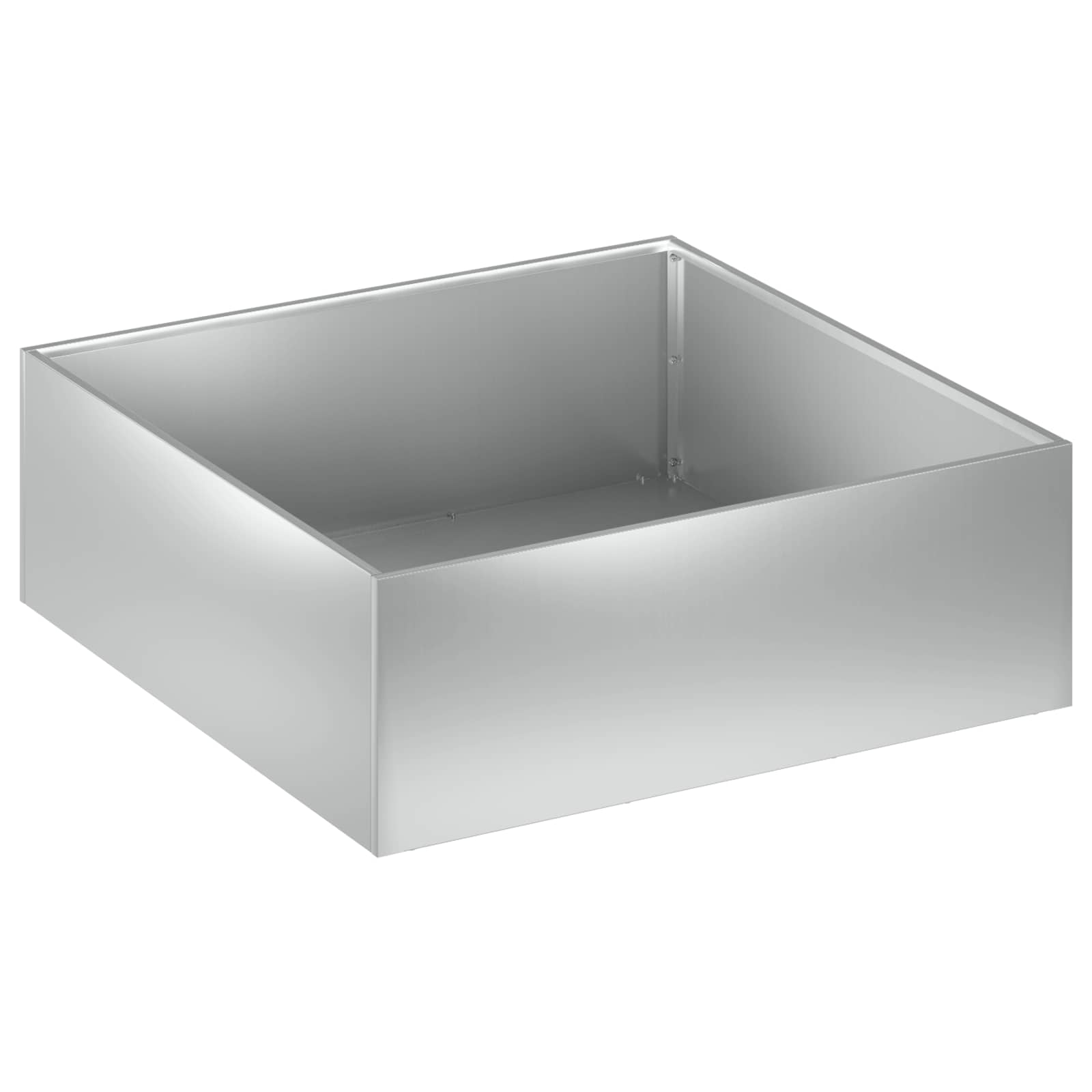 vidaXL Γλάστρα Κήπου 2 τμχ. Ασημί 60 x 60 x 20 εκ - Image 3