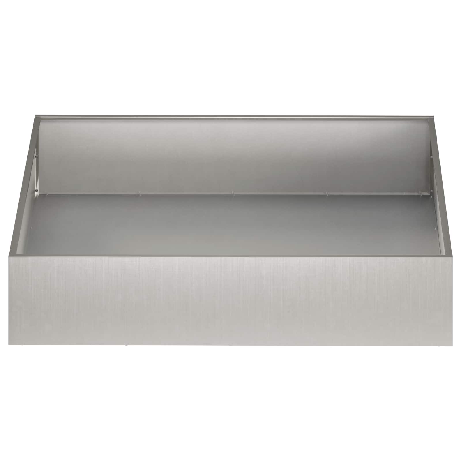 vidaXL Γλάστρα Κήπου Ασημί 80 x 80 x 20 cm Ανοξείδωτο Ατσάλι - Image 3
