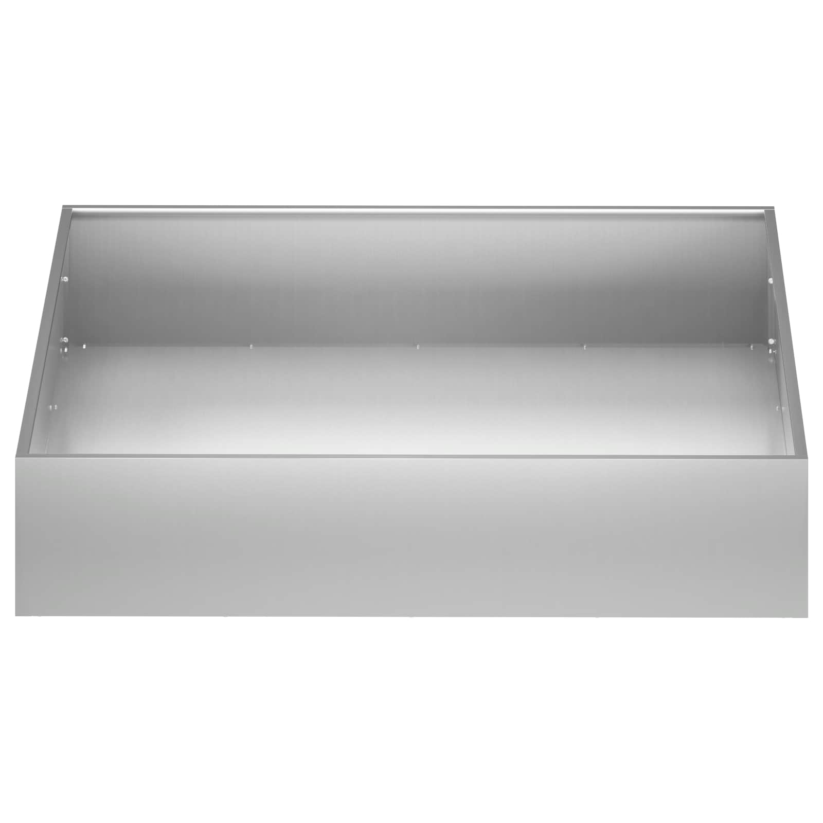 vidaXL Γλάστρα Κήπου Ασημί 100 x 100 x 20 cm Γαλβανισμένος Χάλυβας - Image 3