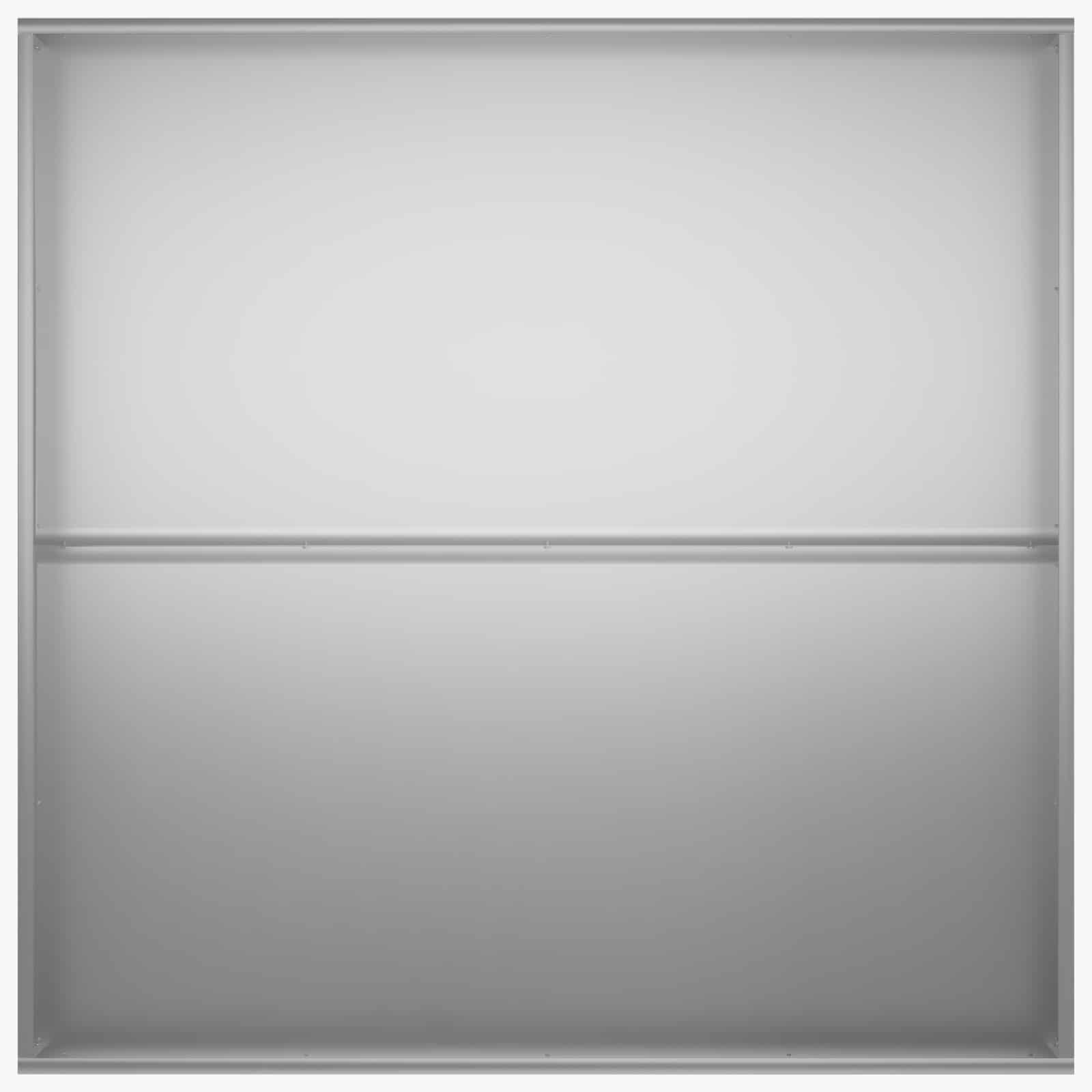vidaXL Γλάστρα Κήπου Ασημί 100 x 100 x 20 cm Γαλβανισμένος Χάλυβας - Image 4