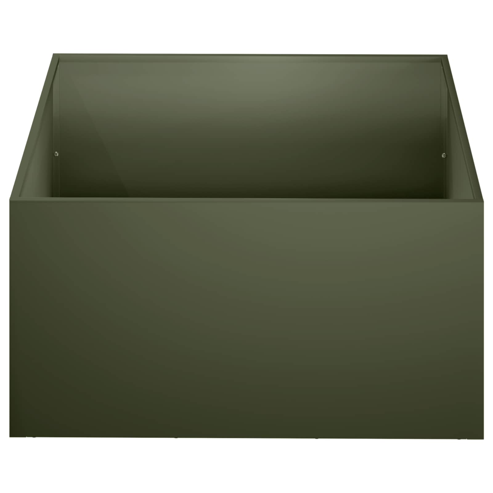 vidaXL Γλάστρα Κήπου 2 τμχ. Λαδί 40 x 40 x 30 cm Ψυχρής έλασης χάλυβας - Image 4