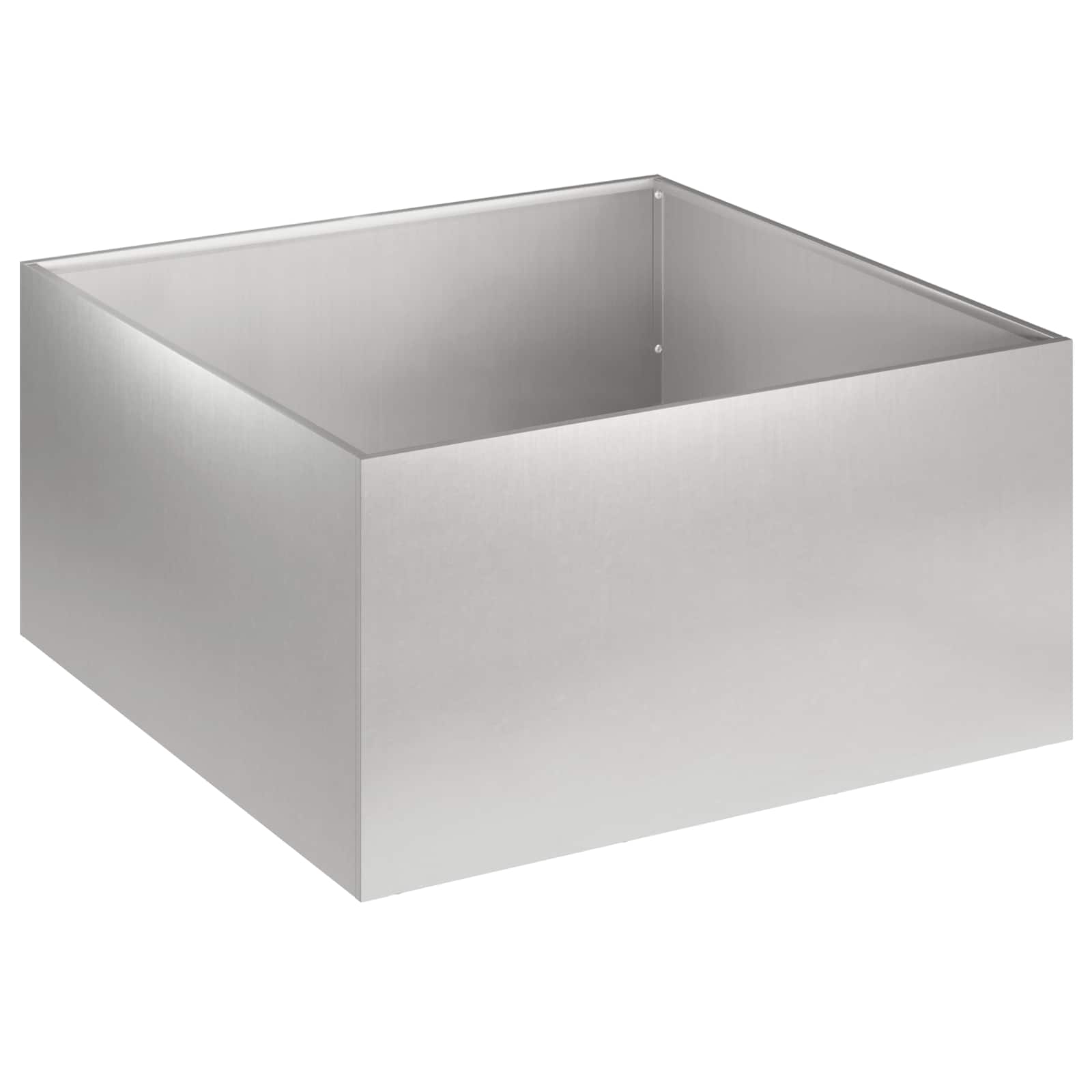 vidaXL Γλάστρα Κήπου 2 τμχ. Ασημί 40 x 40 x 30 cm Ανοξείδωτο Ατσάλι - Image 3
