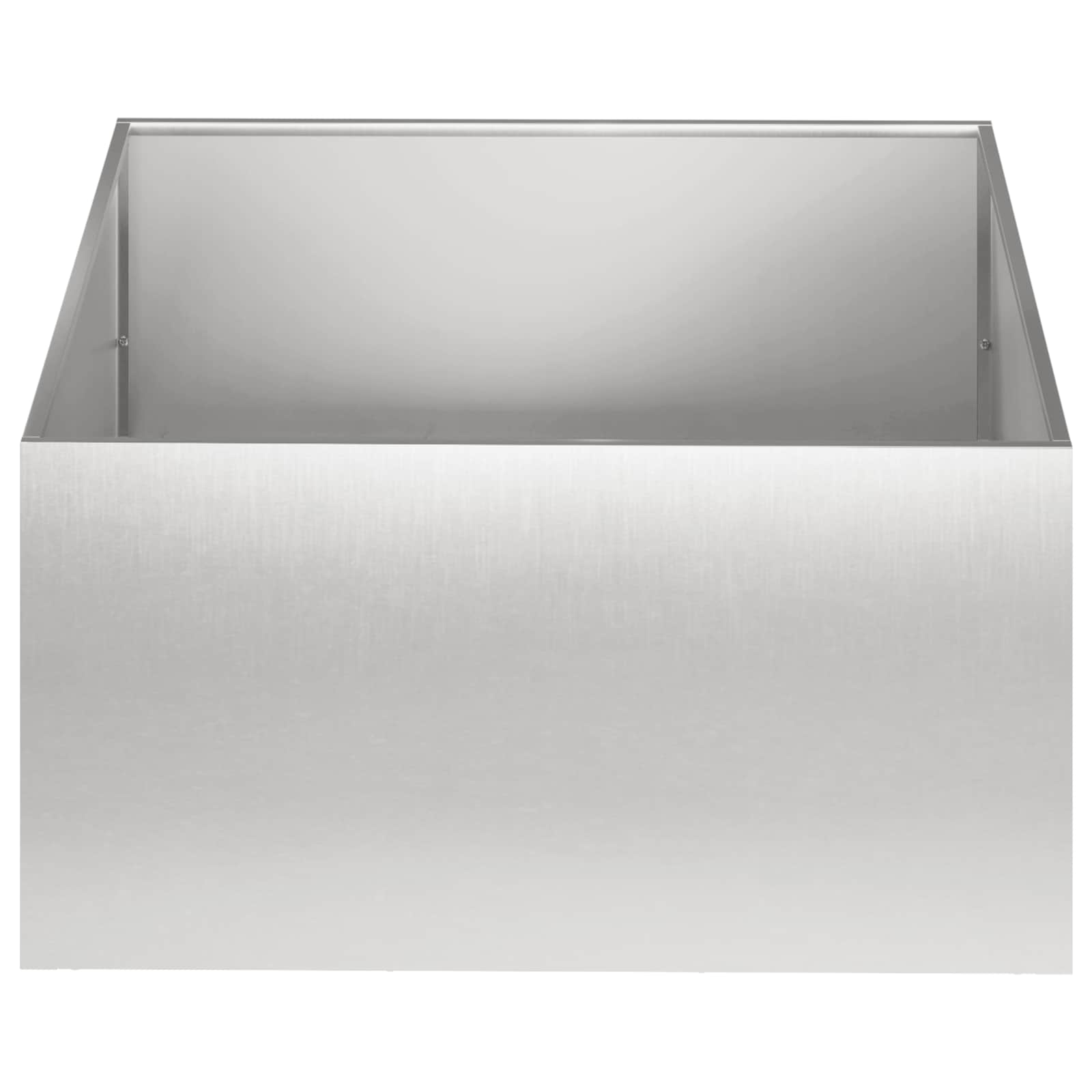 vidaXL Γλάστρα Κήπου 2 τμχ. Ασημί 40 x 40 x 30 cm Ανοξείδωτο Ατσάλι - Image 4