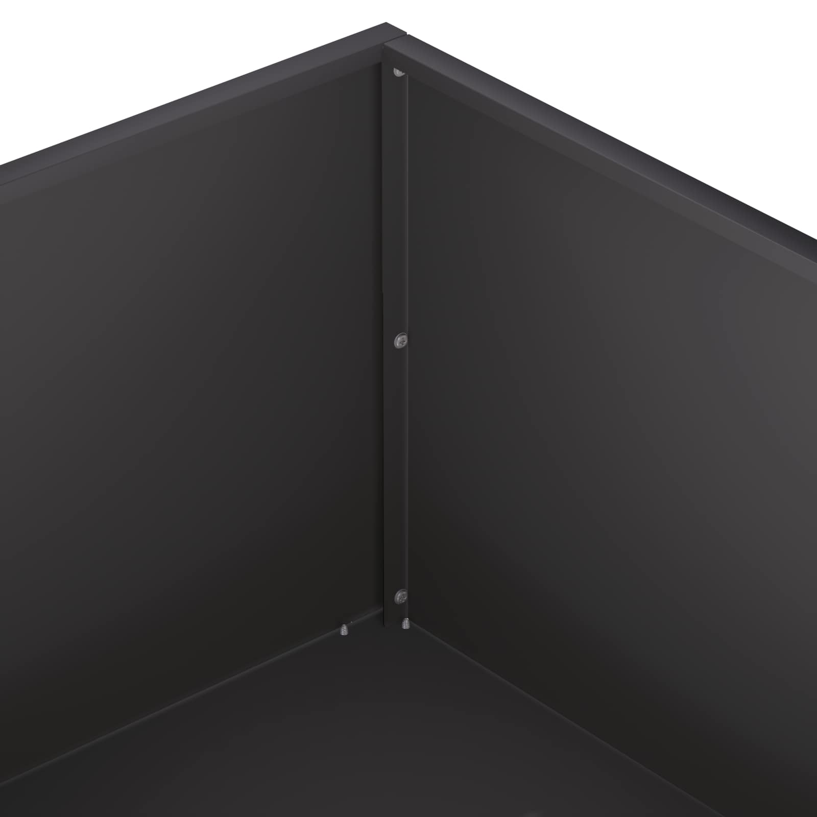 vidaXL Γλάστρα Κήπου Μαύρο 80 x 80 x 30 cm Ψυχρής έλασης χάλυβας - Image 5