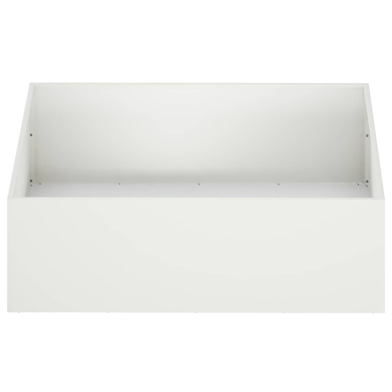 vidaXL Γλάστρα Κήπου Λευκό 80 x 80 x 30 cm Ψυχρής έλασης χάλυβας - Image 3