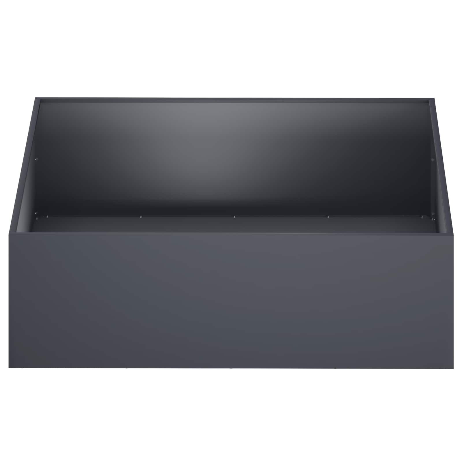 vidaXL Γλάστρα Κήπου 2 τμχ. Ανθρακί 100 x 100 x 30 cm - Image 4