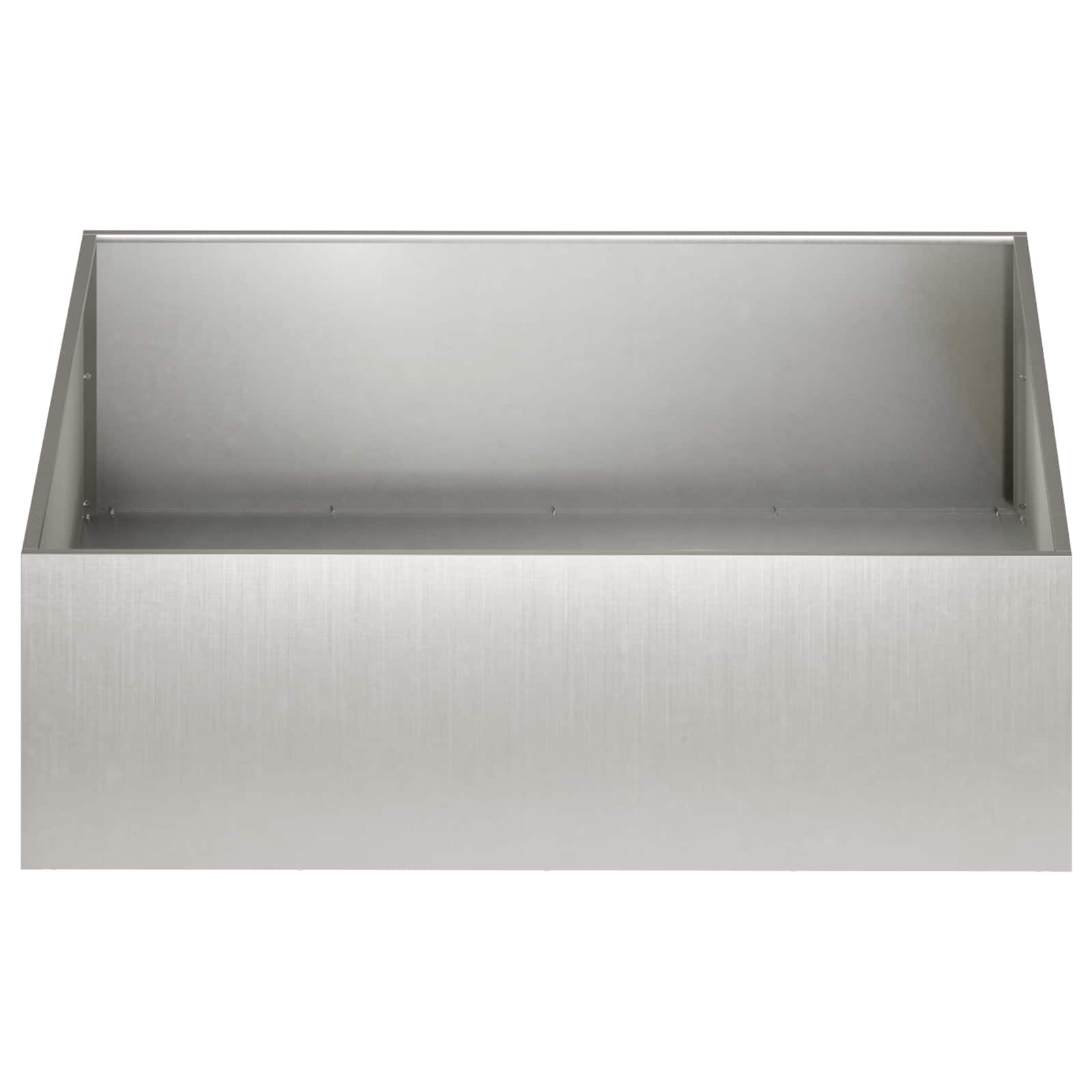 vidaXL Γλάστρα Κήπου Ασημί 100 x 100 x 30 cm Ανοξείδωτο Ατσάλι - Image 3