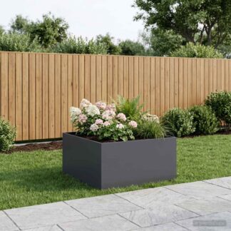vidaXL Γλάστρα Κήπου Ανθρακί 60 x 60 x 40 cm Ψυχρής έλασης χάλυβας
