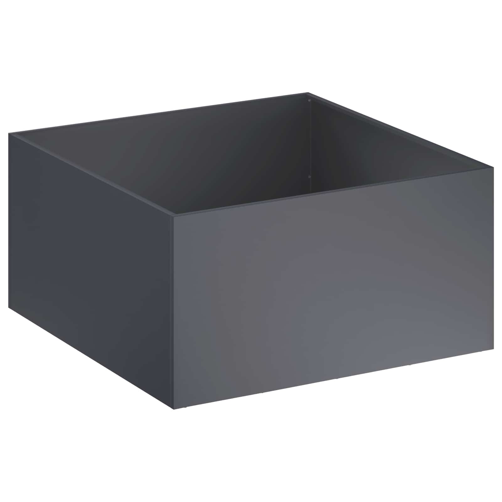 vidaXL Γλάστρα Κήπου 2 τμχ. Ανθρακί 100 x 100 x 40 cm - Image 3
