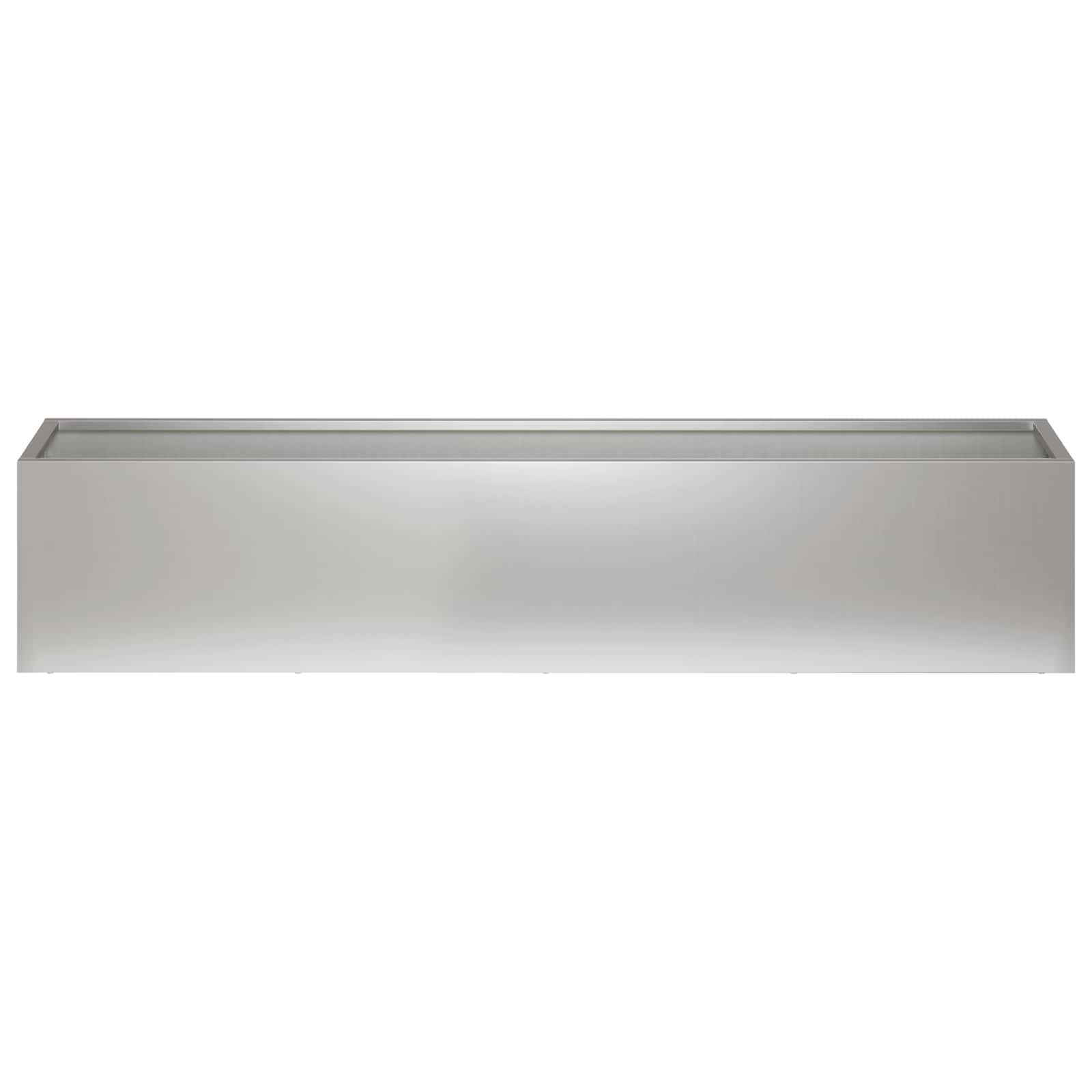 vidaXL Γλάστρα Κήπου 2 τμχ. Ασημί 100 x 20 x 20 εκ. - Image 4