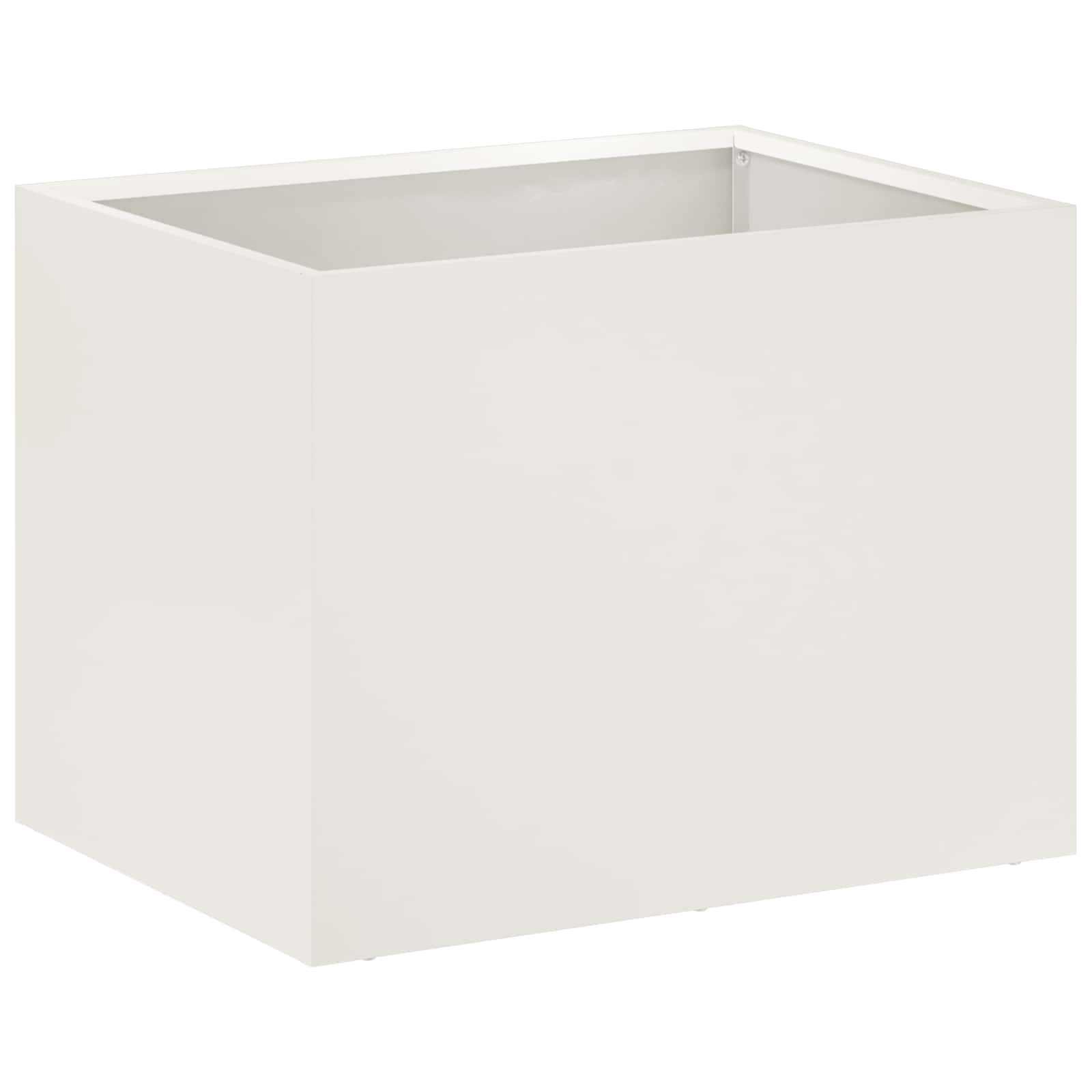 vidaXL Γλάστρα Κήπου 2 τμχ. Λευκό 40 x 30 x 30 εκ - Image 3