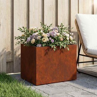 vidaXL Γλάστρα Κήπου Σκ rusty 40 x 30 x 30 εκ