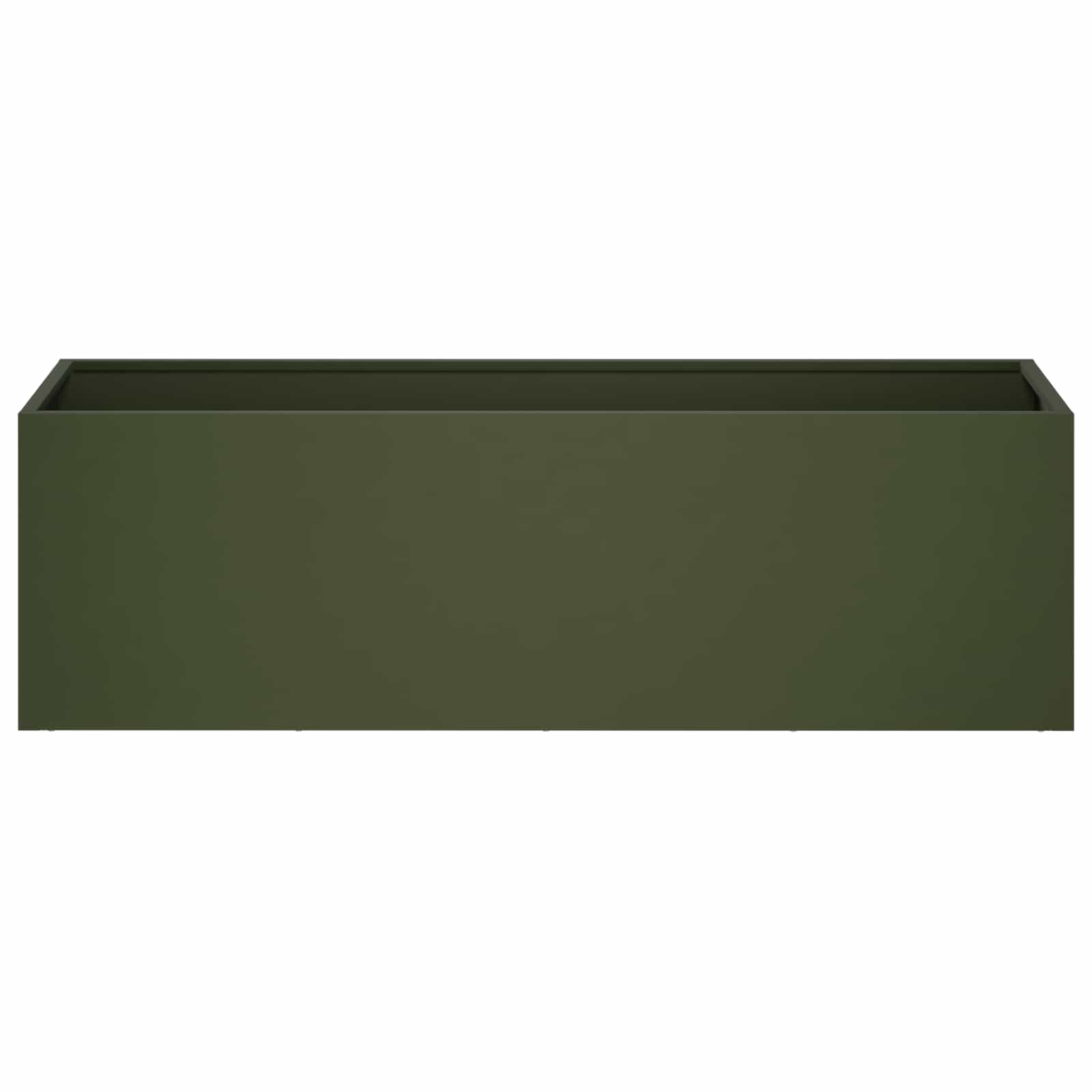 vidaXL Γλάστρα Κήπου 2 τμχ. Λαδί 80 x 30 x 30 εκ Ψυχρής έλασης χάλυβας - Image 4