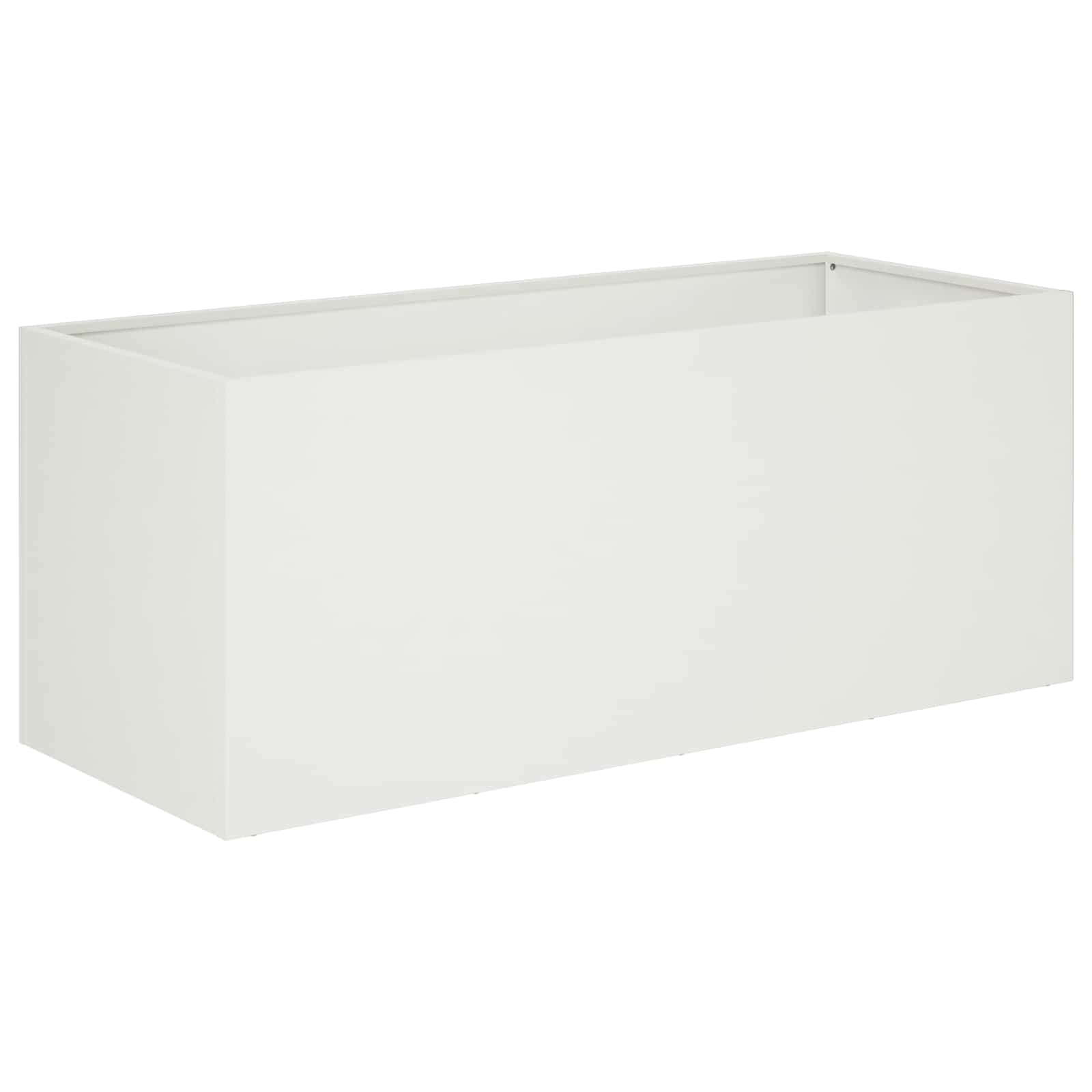 vidaXL Γλάστρα Κήπου 2 τμχ. Λευκό 80 x 40 x 40 cm - Image 3