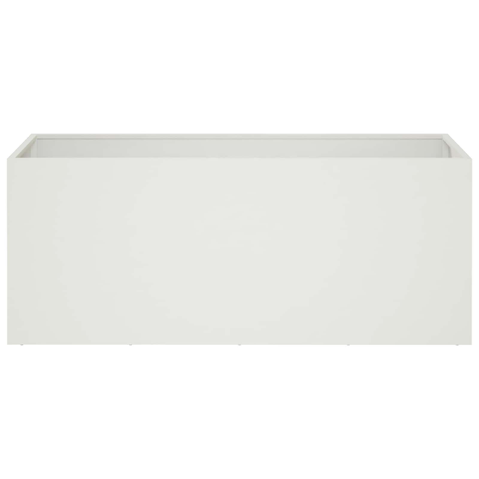 vidaXL Γλάστρα Κήπου 2 τμχ. Λευκό 80 x 40 x 40 cm - Image 4
