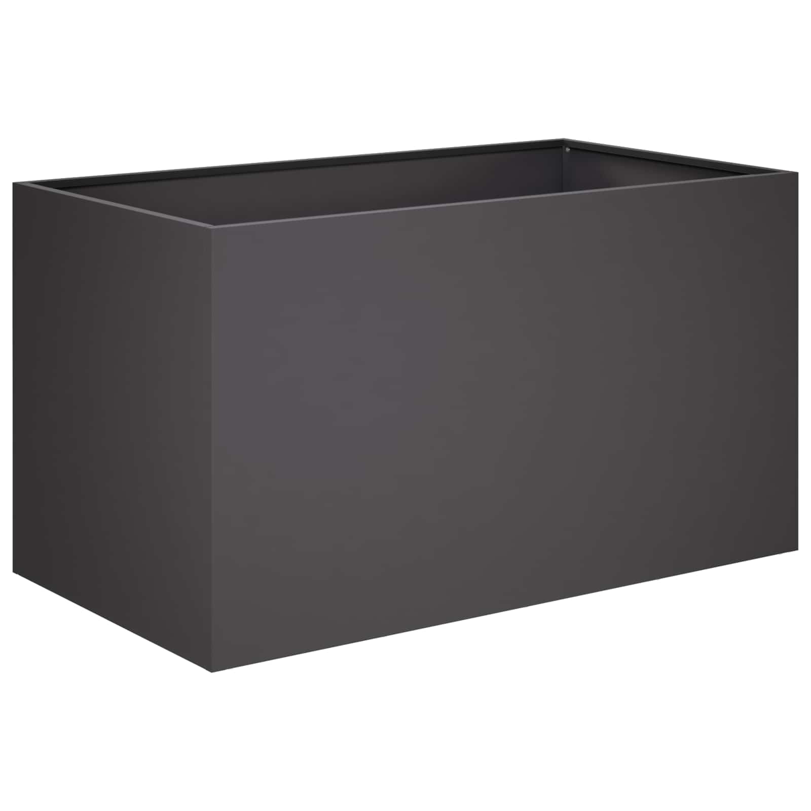 vidaXL Γλάστρα Κήπου 2 τμχ. Μαύρο 80 x 50 x 50 εκ - Image 3