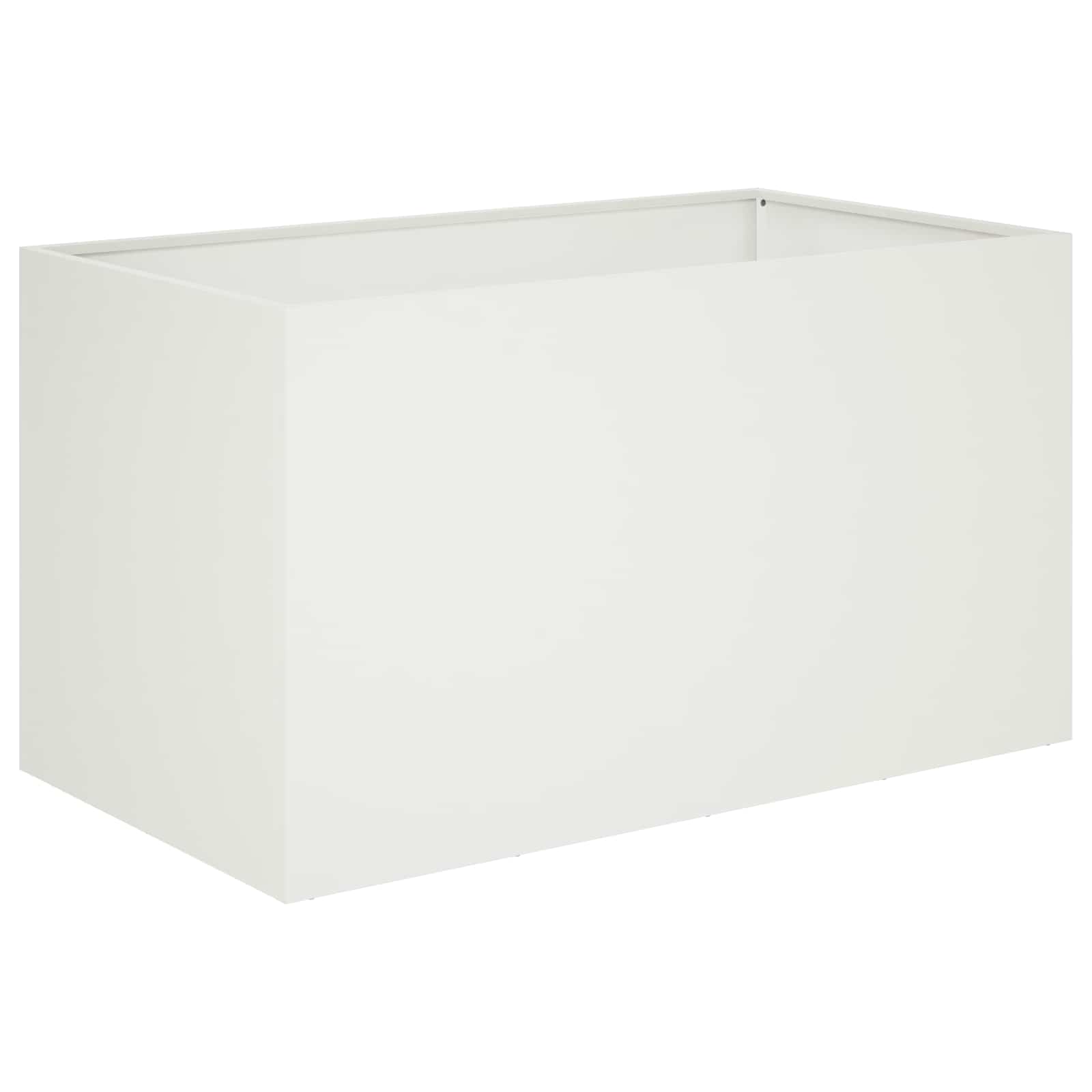 vidaXL Γλάστρα Κήπου 2 τμχ. Λευκό 100 x 50 x 50 cm - Image 3