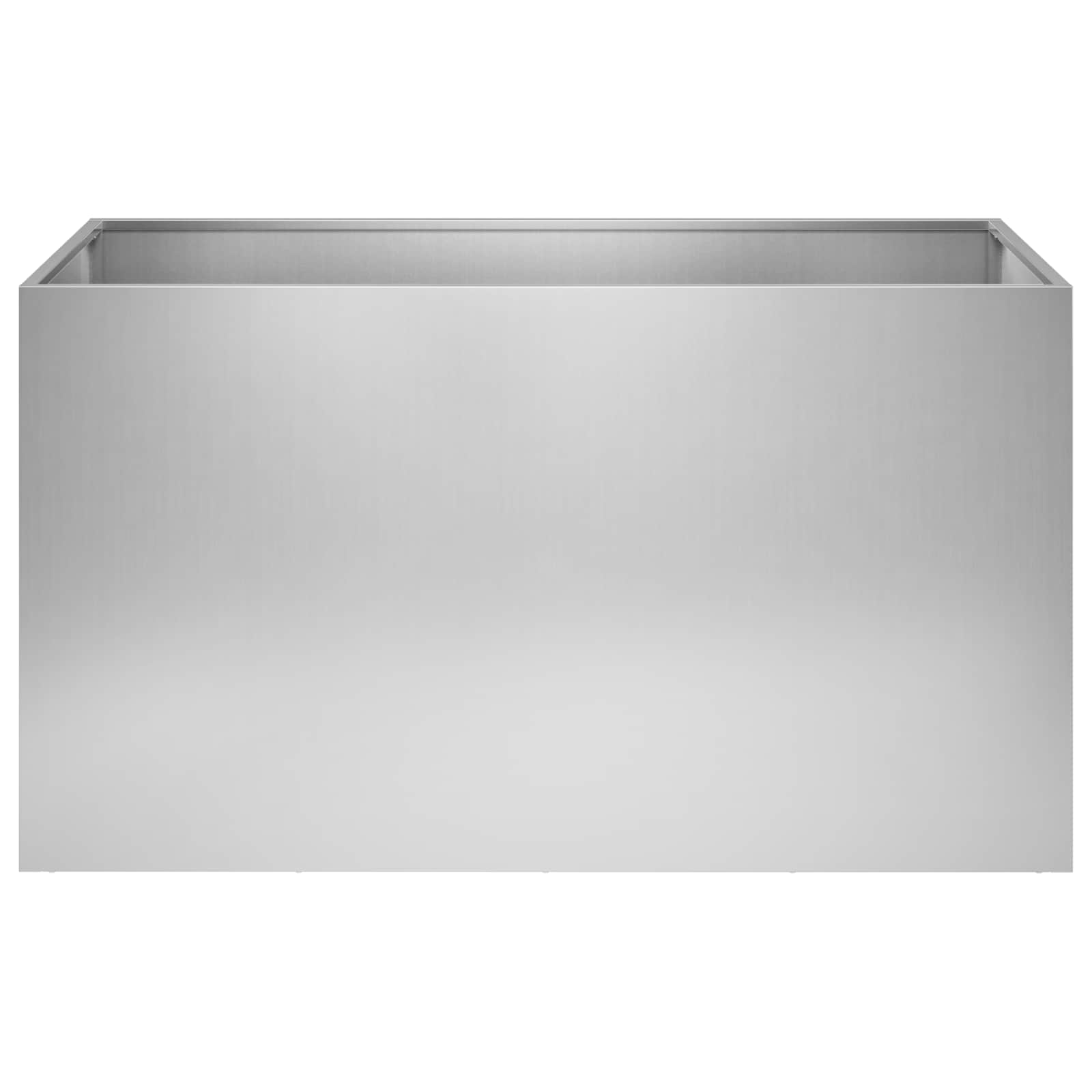 vidaXL Γλάστρα Κήπου 2 τμχ. Ασημί 100 x 50 x 50 cm - Image 4