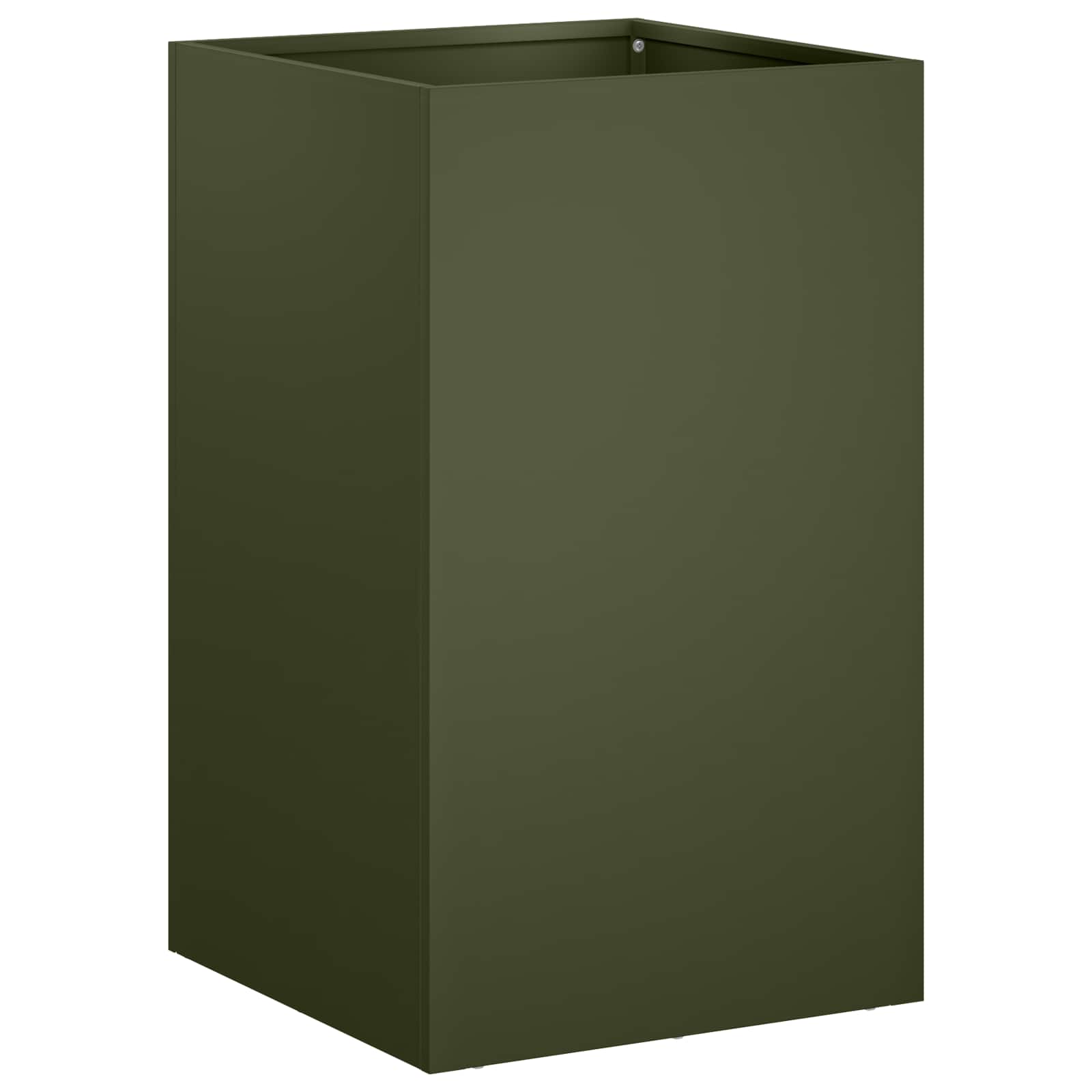 vidaXL Γλάστρα Κήπου Λαδί 30 x 30 x 50 cm Ψυχρής έλασης χάλυβας - Image 2