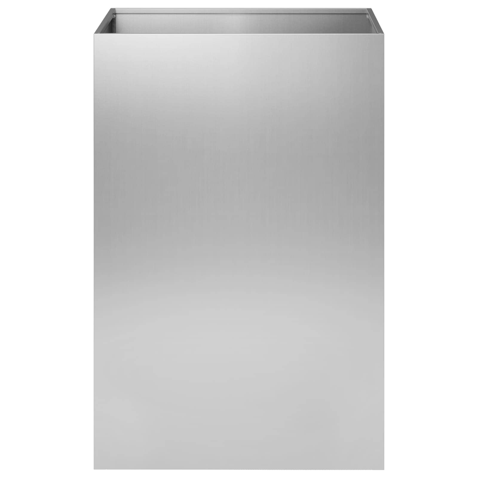 vidaXL Γλάστρα Κήπου Ασημί 40 x 40 x 75 cm Γαλβανισμένος Χάλυβας - Image 3