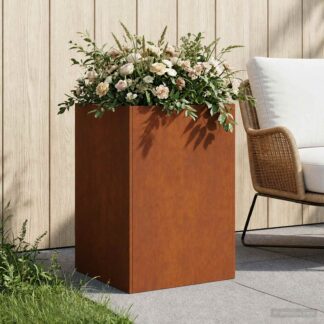 vidaXL Γλάστρα Κήπου Σκ rusty 40 x 40 x 75 cm