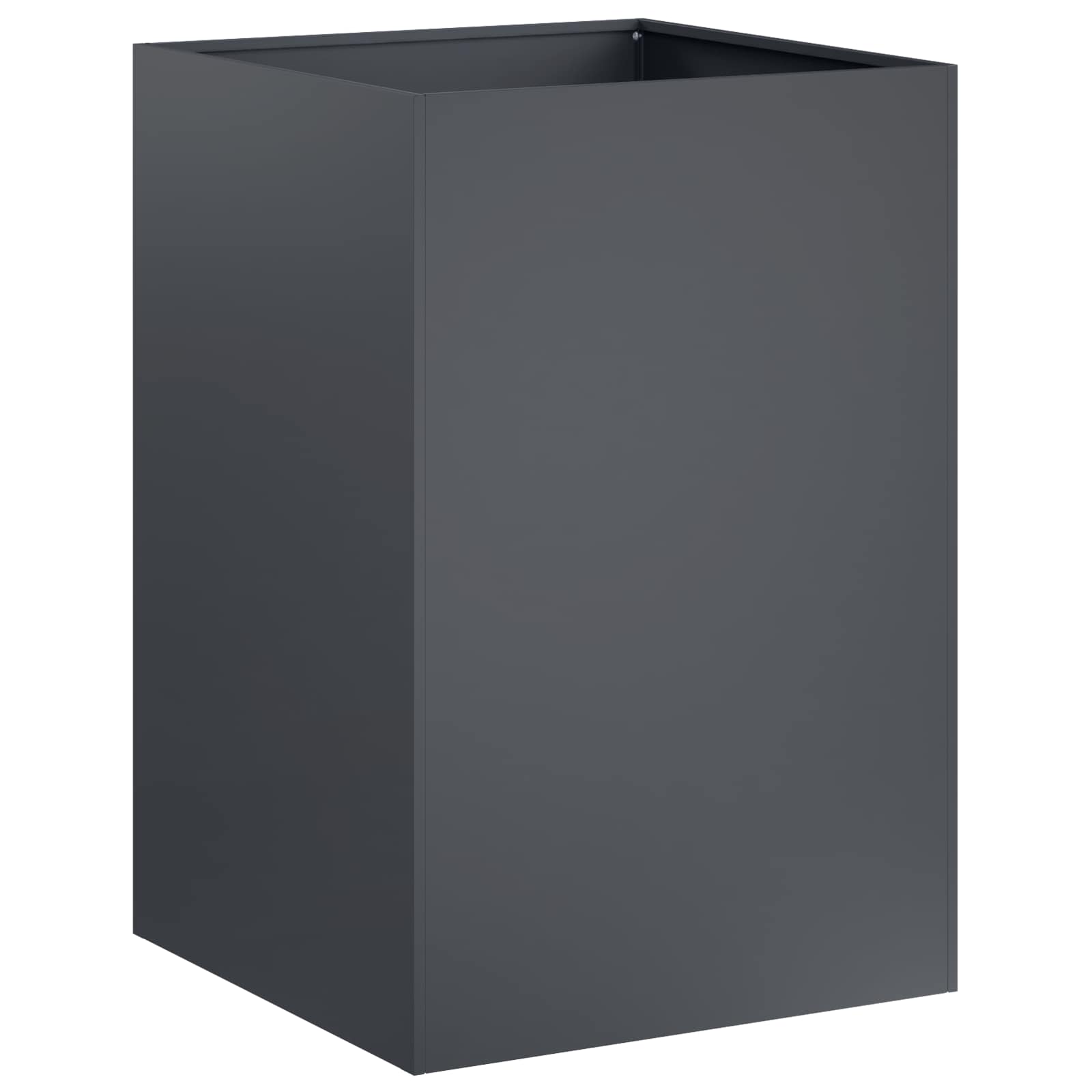 vidaXL Γλάστρα Κήπου 2 τμχ. Ανθρακί 50 x 50 x 75 cm - Image 3