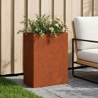vidaXL Γλάστρα Κήπου Σκ rusty 40 x 20 x 40 εκ