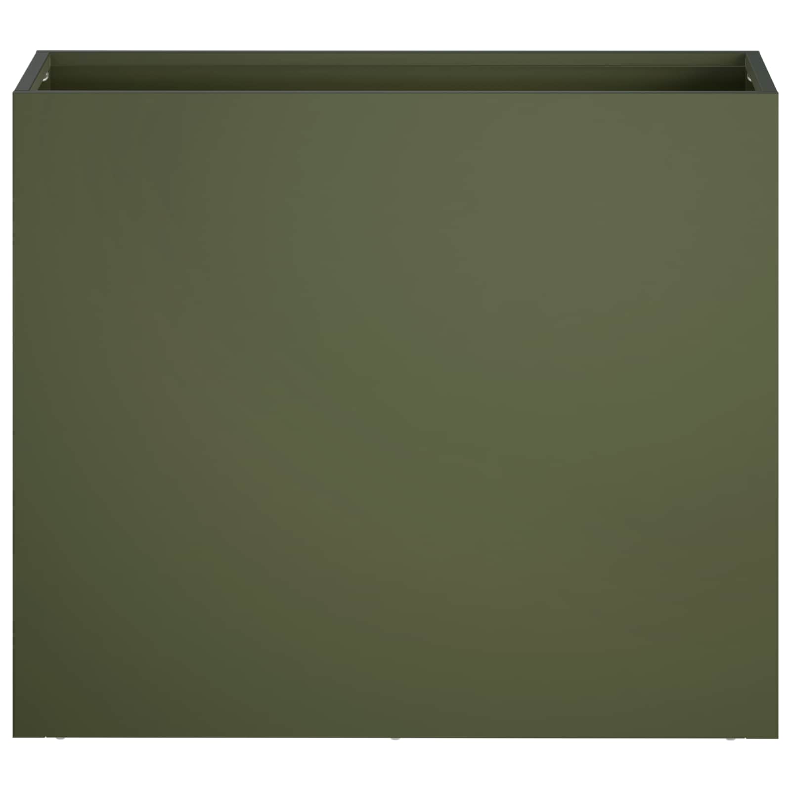vidaXL Γλάστρα Κήπου Λαδί 50 x 20 x 40 εκ. Ψυχρής έλασης χάλυβας - Image 3