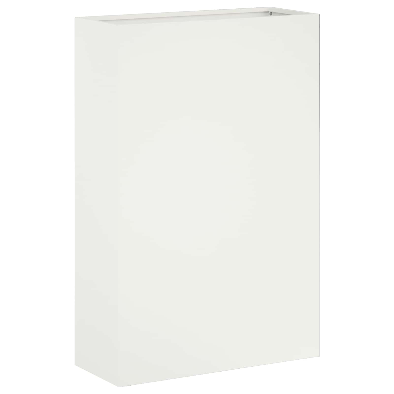 vidaXL Γλάστρα Κήπου 2 τμχ. Λευκό 50 x 20 x 75 εκ. - Image 3