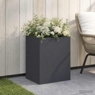 vidaXL Γλάστρα Κήπου Ανθρακί 40 x 30 x 40 εκ Ψυχρής έλασης χάλυβας