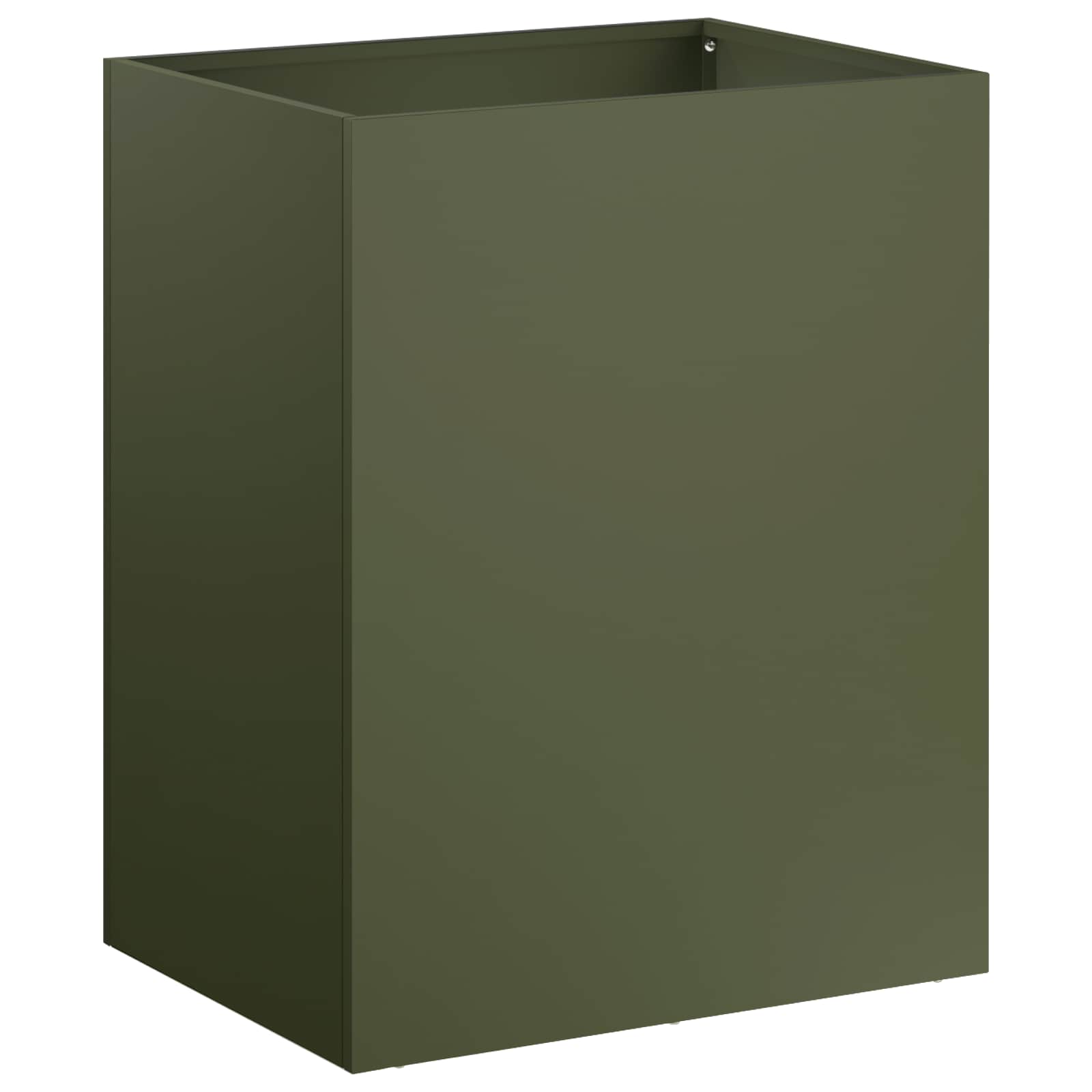 vidaXL Γλάστρα Κήπου 2 τμχ. Λαδί 40 x 30 x 40 εκ Ψυχρής έλασης χάλυβας - Image 3