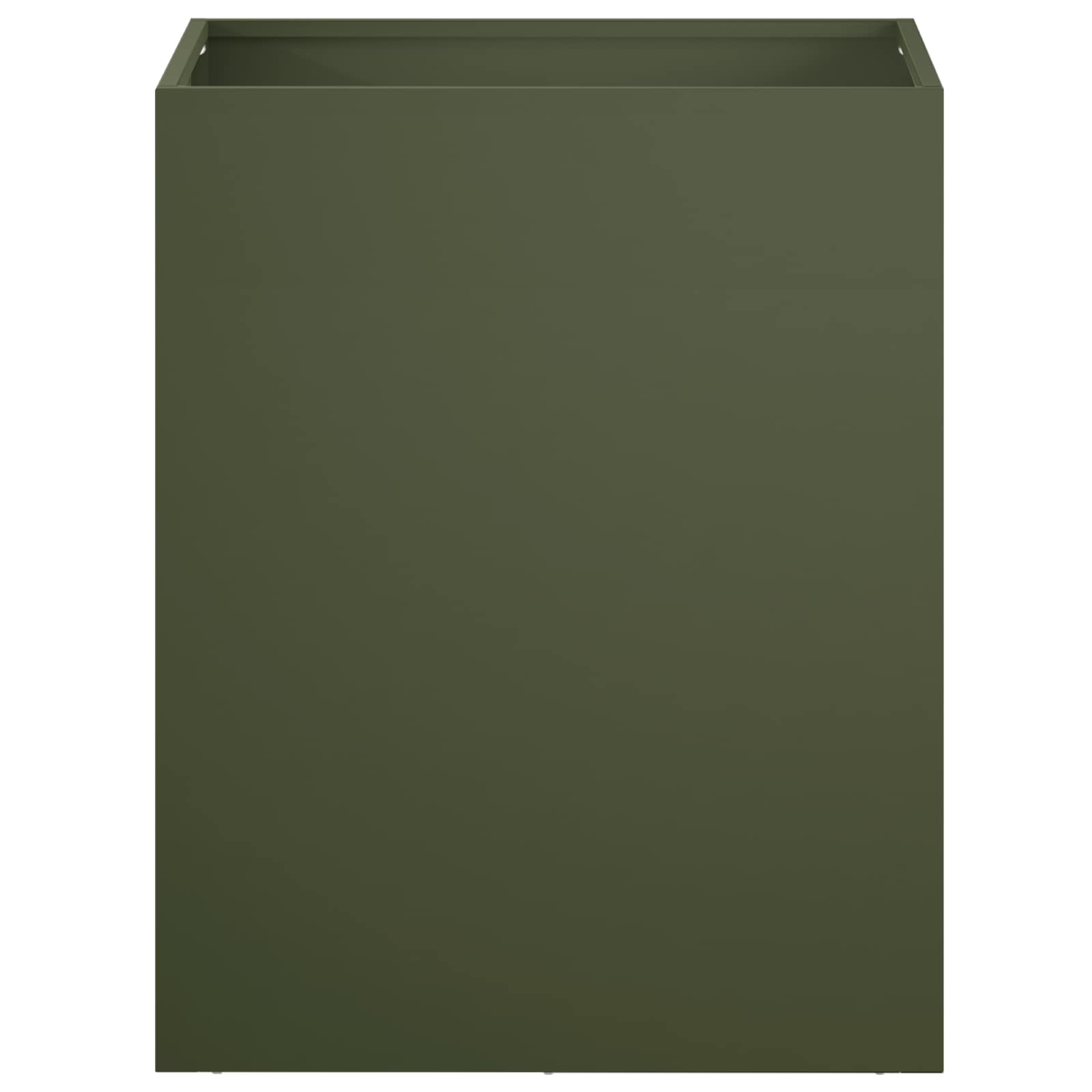 vidaXL Γλάστρα Κήπου 2 τμχ. Λαδί 40 x 30 x 40 εκ Ψυχρής έλασης χάλυβας - Image 4