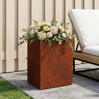 vidaXL Γλάστρα Κήπου Σκ rusty 40 x 30 x 40 εκ