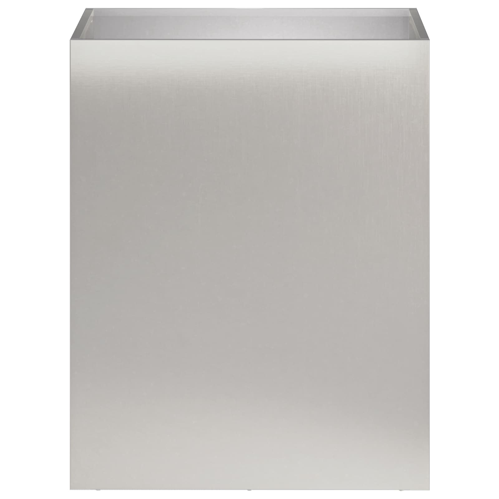 vidaXL Γλάστρα Κήπου Ασημί 40 x 30 x 50 cm Ανοξείδωτο Ατσάλι - Image 3