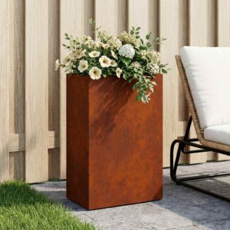 vidaXL Γλάστρα Κήπου Σκ rusty 40 x 30 x 75 cm