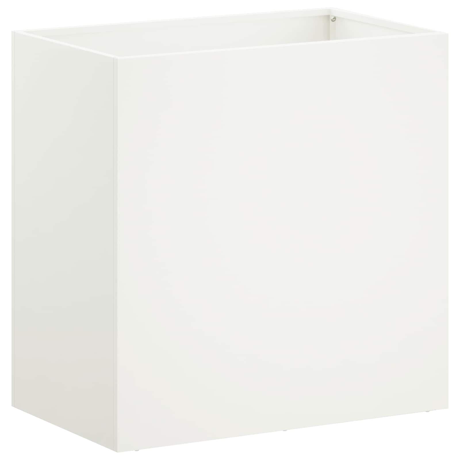 vidaXL Γλάστρα Κήπου 2 τμχ. Λευκό 50 x 30 x 40 εκ. - Image 3