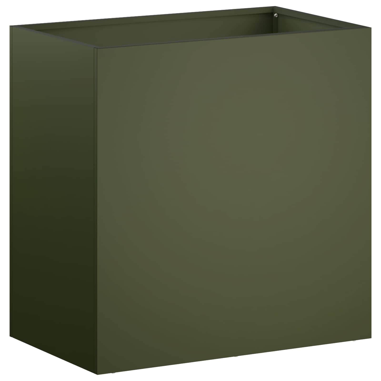 vidaXL Γλάστρα Κήπου Λαδί 50 x 30 x 40 εκ. Ψυχρής έλασης χάλυβας - Image 2