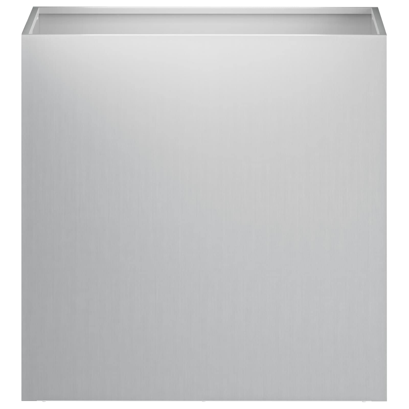 vidaXL Γλάστρα Κήπου Ασημί 50 x 30 x 50 cm Γαλβανισμένος Χάλυβας - Image 3