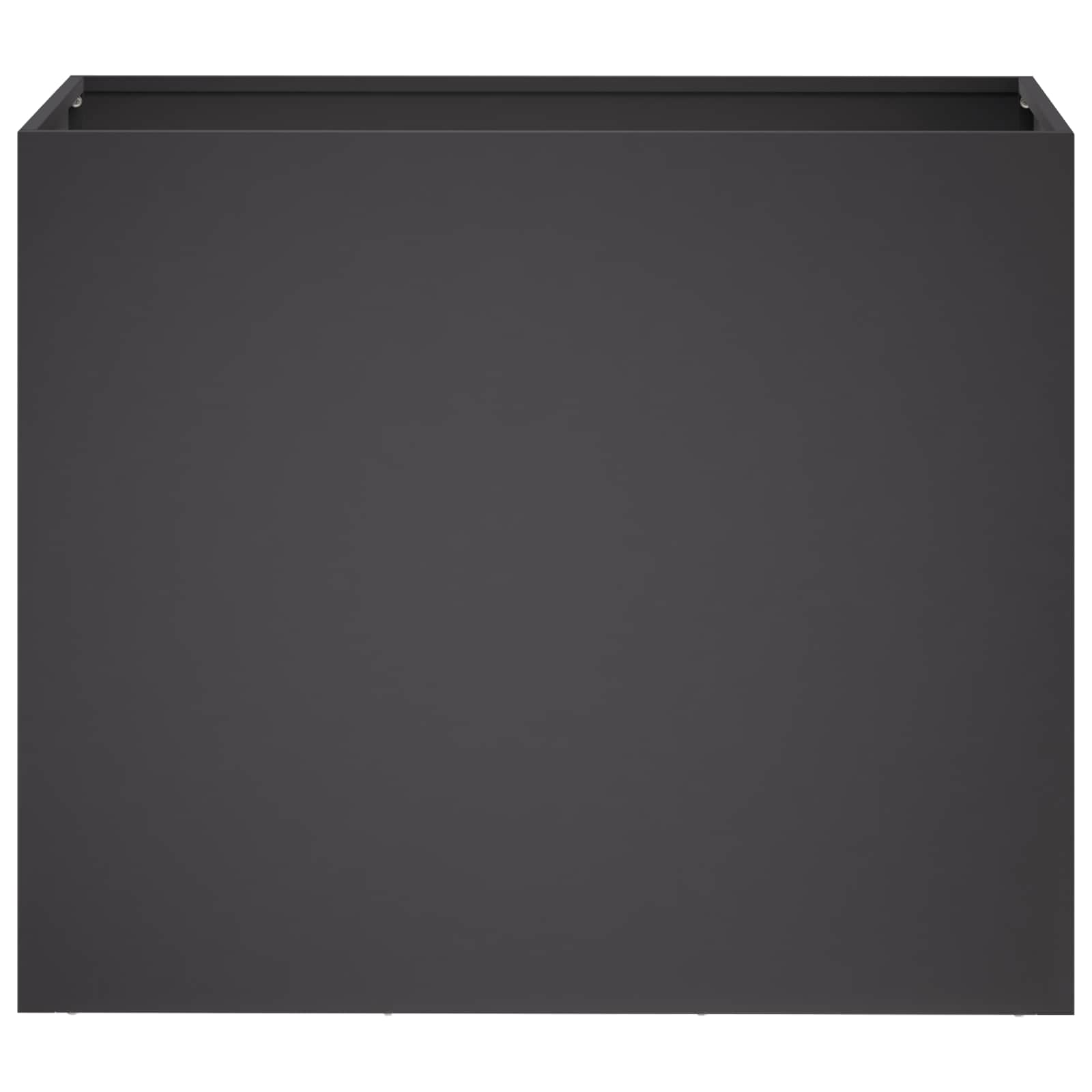 vidaXL Γλάστρα Κήπου Μαύρο 60 x 30 x 40 εκ. Ψυχρής έλασης χάλυβας - Image 3