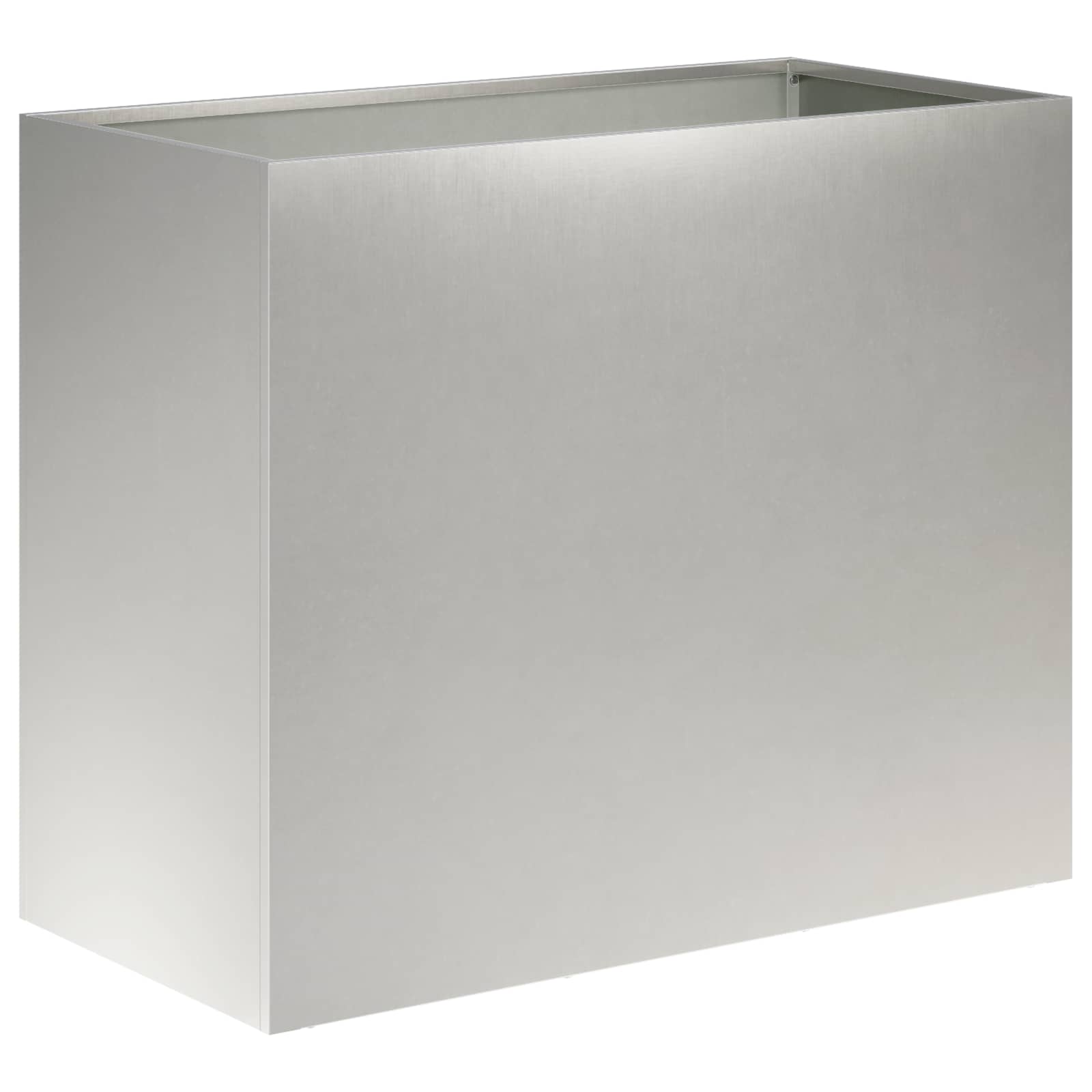vidaXL Γλάστρα Κήπου 2 τμχ. Ασημί 60 x 30 x 50 εκ. Ανοξείδωτο Ατσάλι - Image 3
