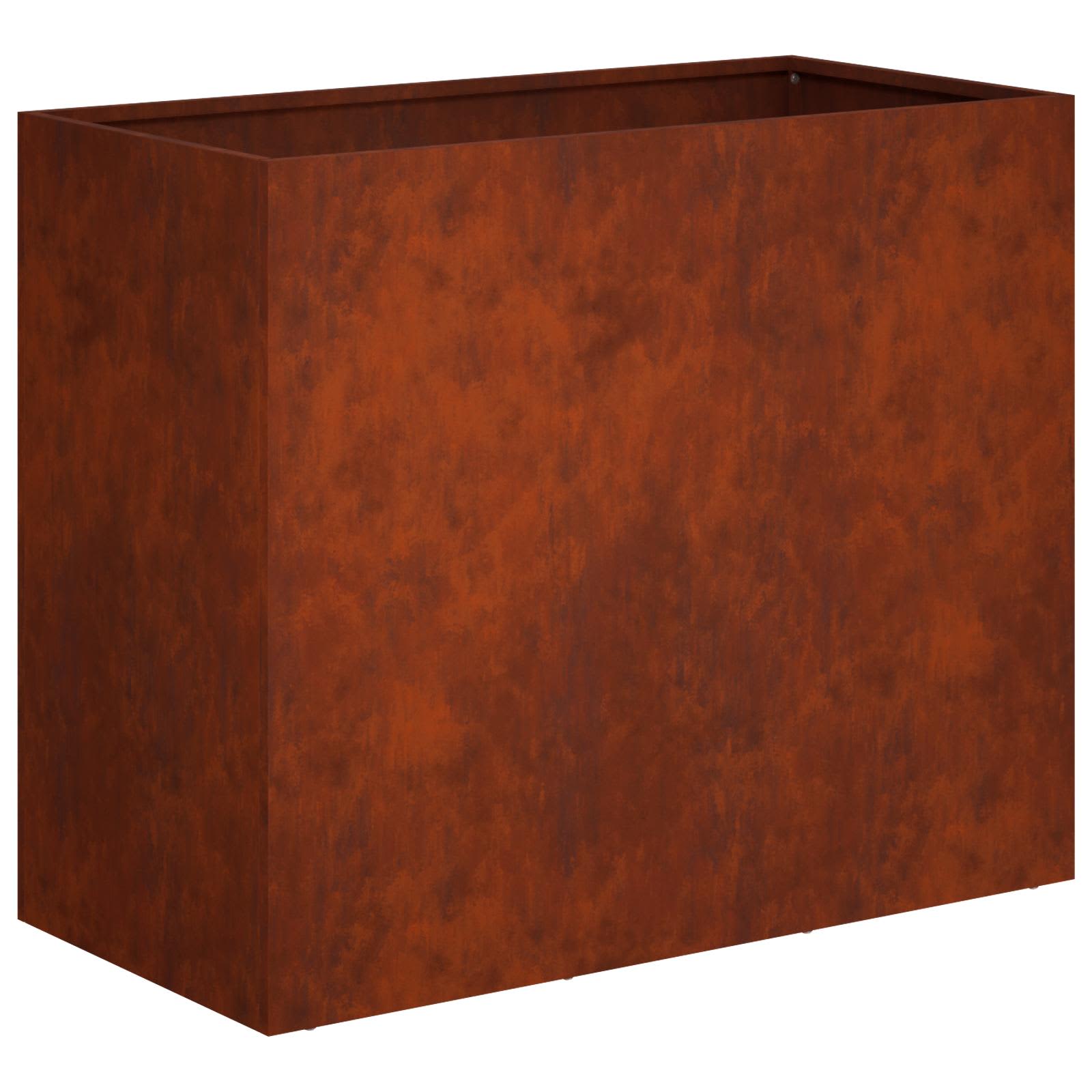 vidaXL Γλάστρα Κήπου Σκ rusty 60 x 30 x 50 εκ. - Image 2