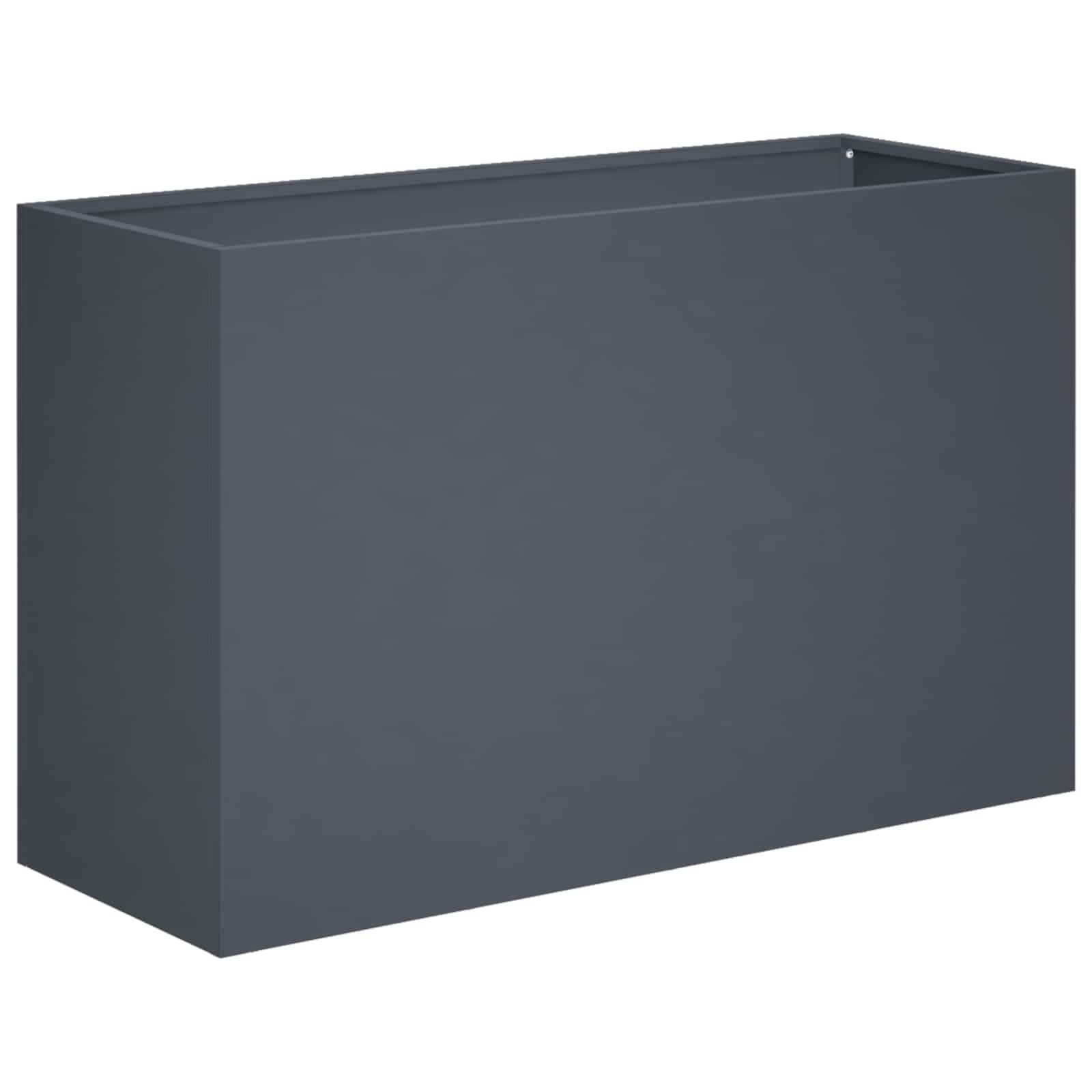 vidaXL Γλάστρα Κήπου 2 τμχ. Ανθρακί 80 x 30 x 50 εκ - Image 3