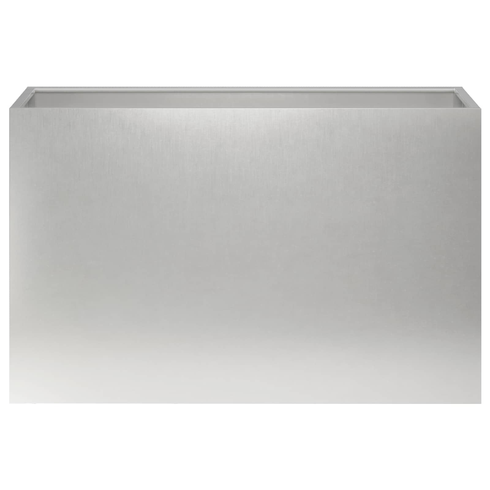 vidaXL Γλάστρα Κήπου 2 τμχ. Ασημί 80 x 30 x 50 εκ Ανοξείδωτο Ατσάλι - Image 4