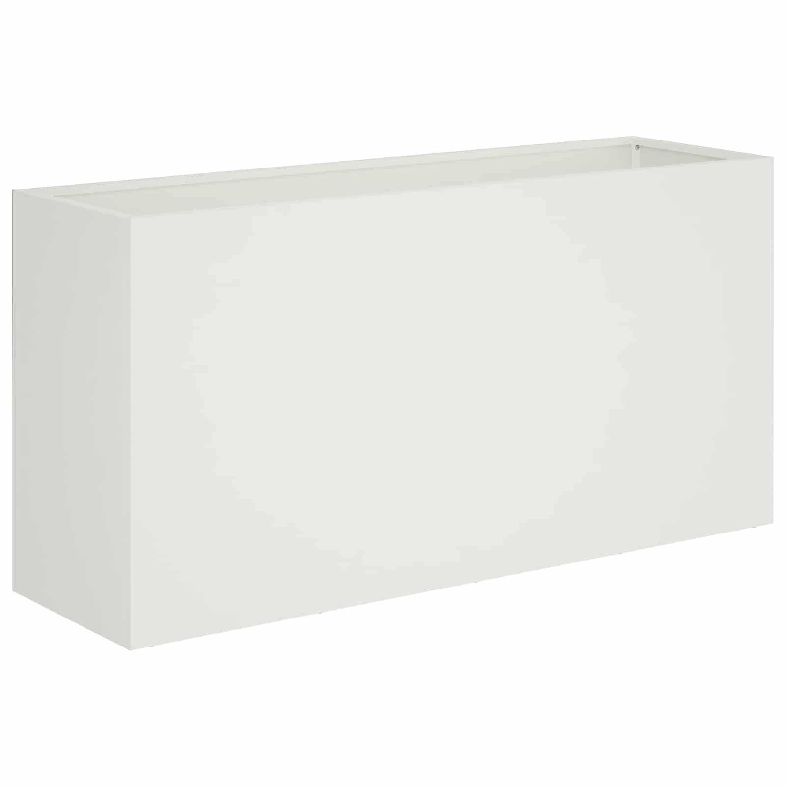 vidaXL Γλάστρα Κήπου 2 τμχ. Λευκό 100 x 30 x 40 εκ - Image 3