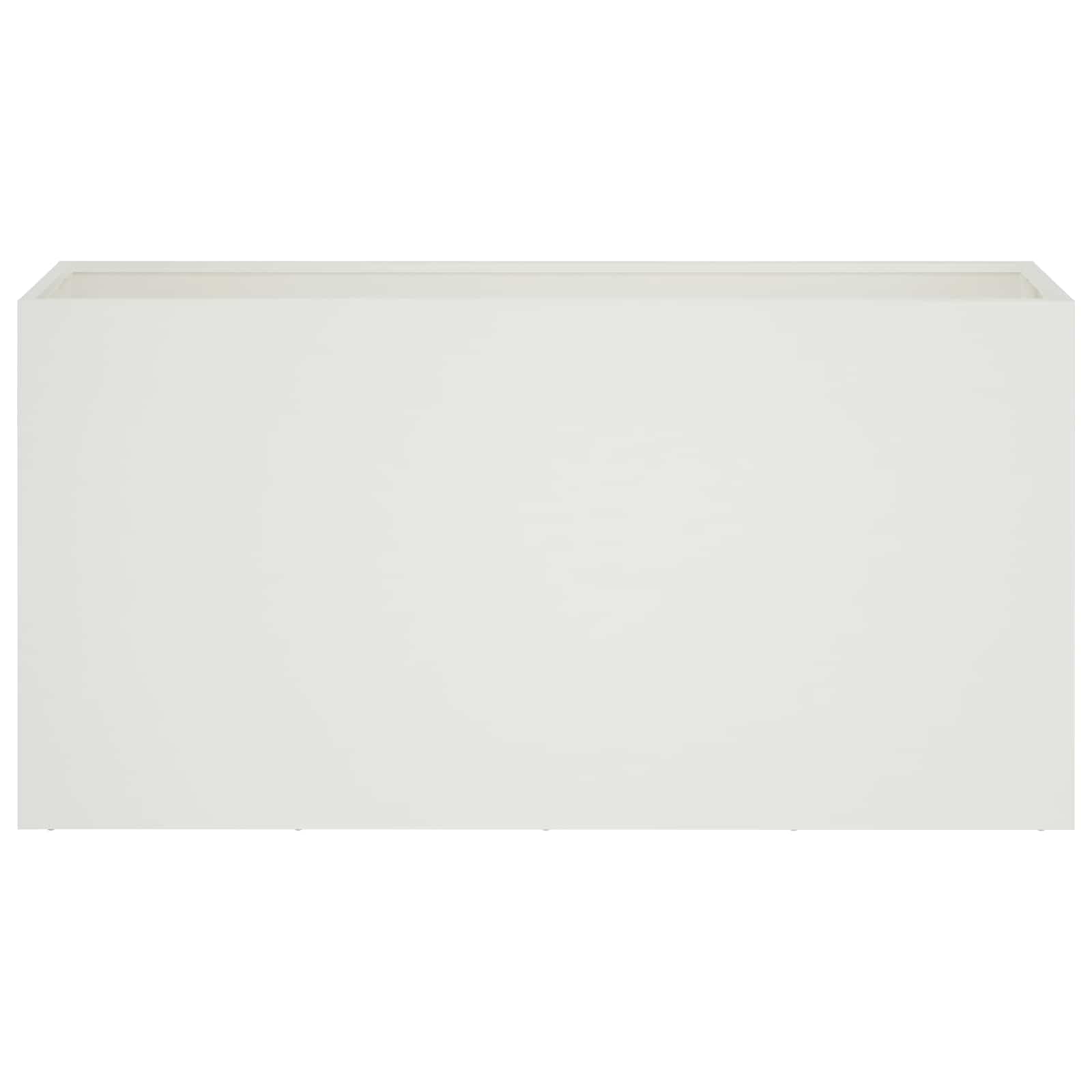 vidaXL Γλάστρα Κήπου 2 τμχ. Λευκό 100 x 30 x 40 εκ - Image 4