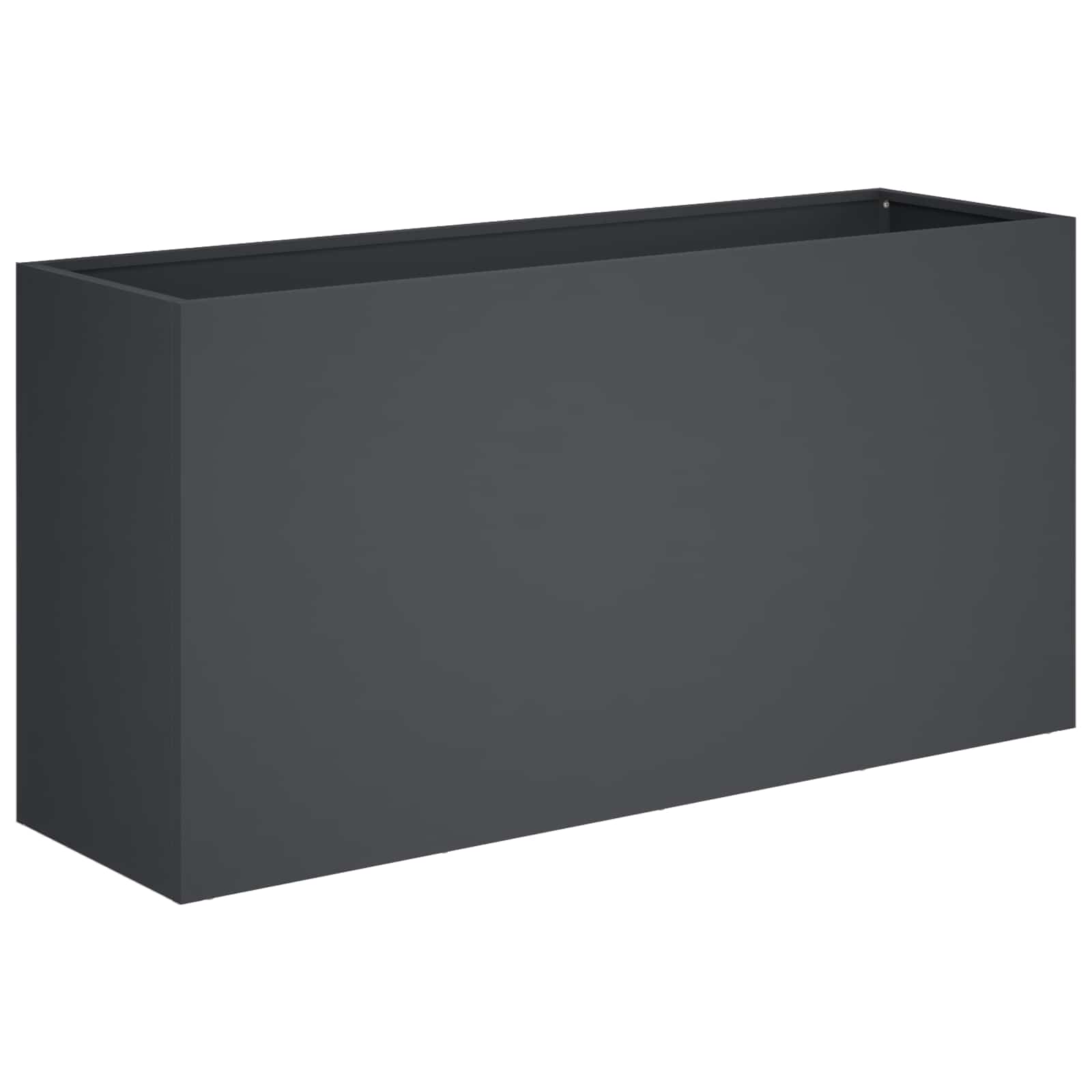 vidaXL Γλάστρα Κήπου Ανθρακί 100 x 30 x 40 εκ Ψυχρής έλασης χάλυβας - Image 2