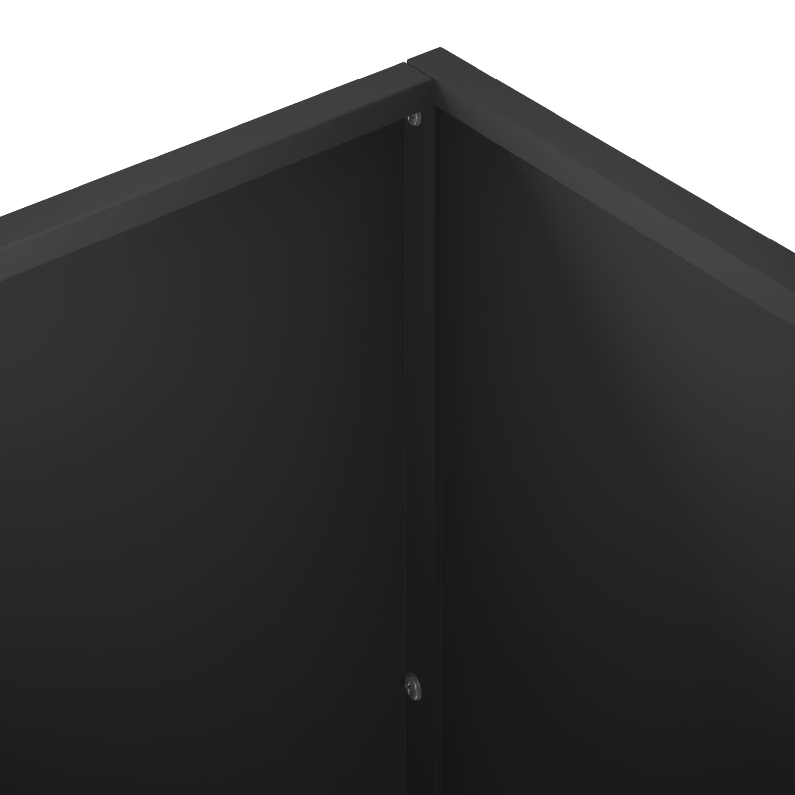vidaXL Γλάστρα Κήπου Μαύρο 100 x 30 x 50 cm Ψυχρής έλασης χάλυβας - Image 5
